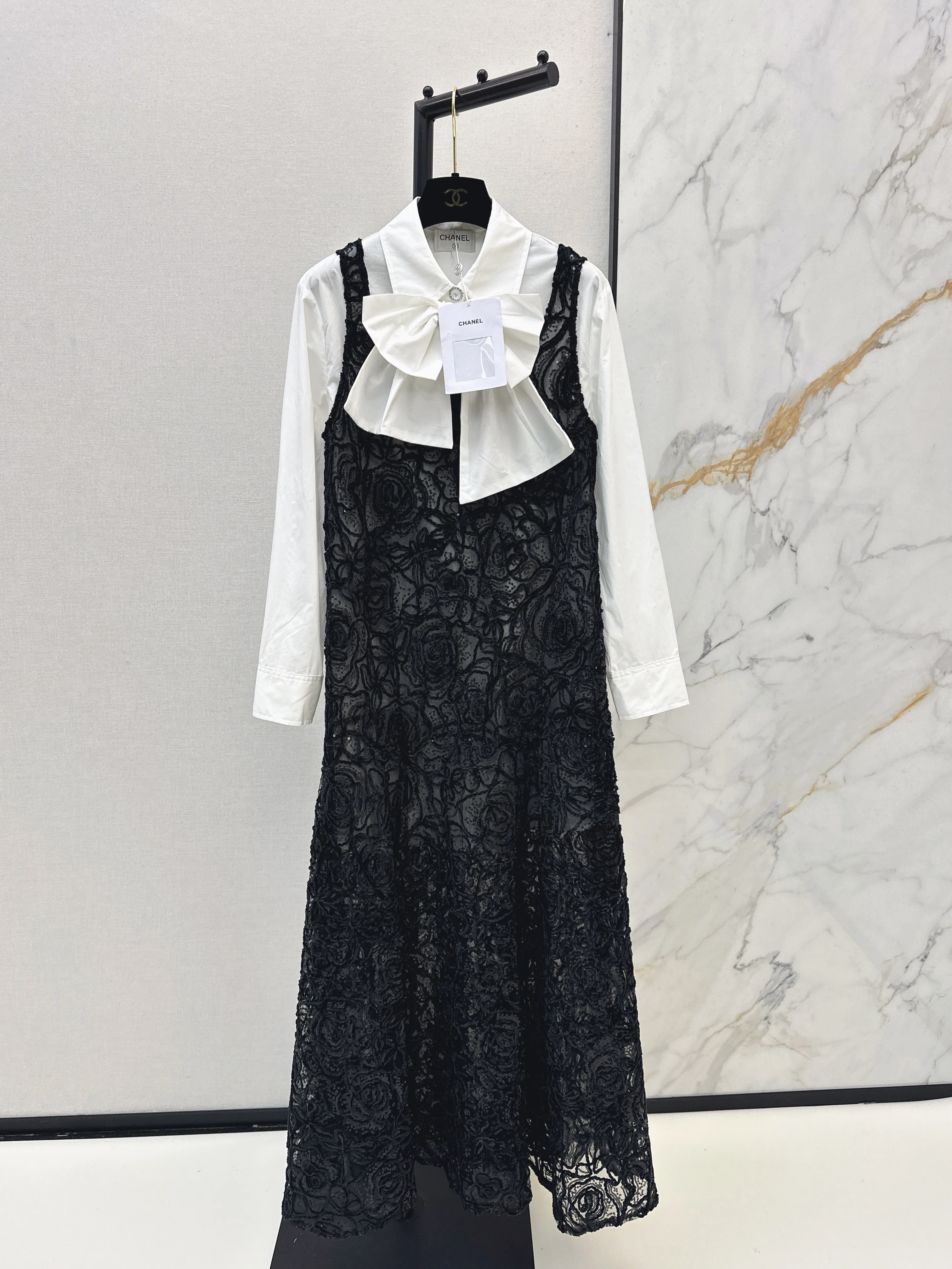 Black and white matching set