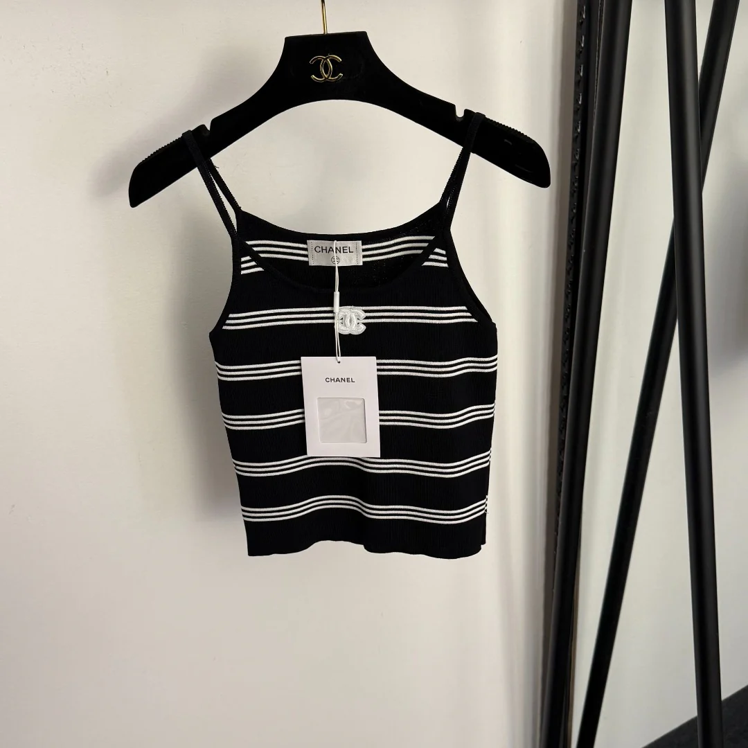 Striped knit camisole