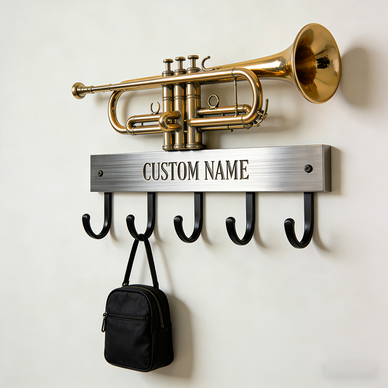 Personalized Trumpet-Themed Hook-$47.00-Photo to 3d art