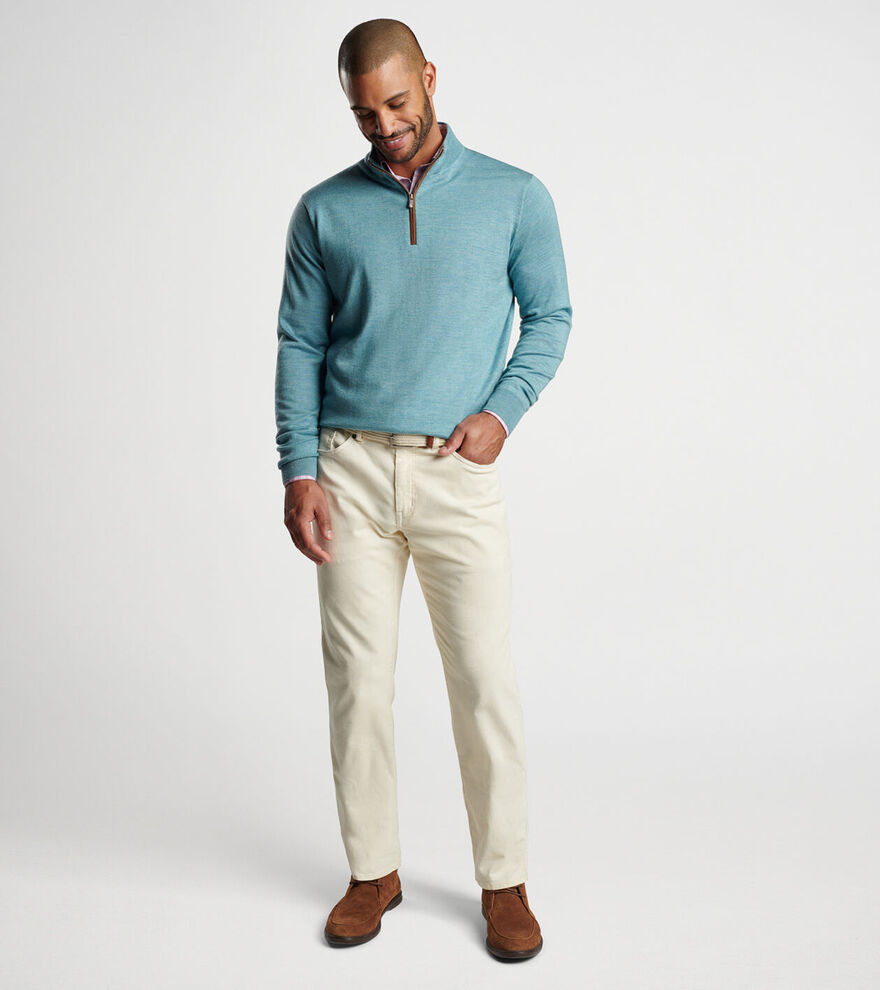 Autumn Crest Suede Trim Quarter-Zip