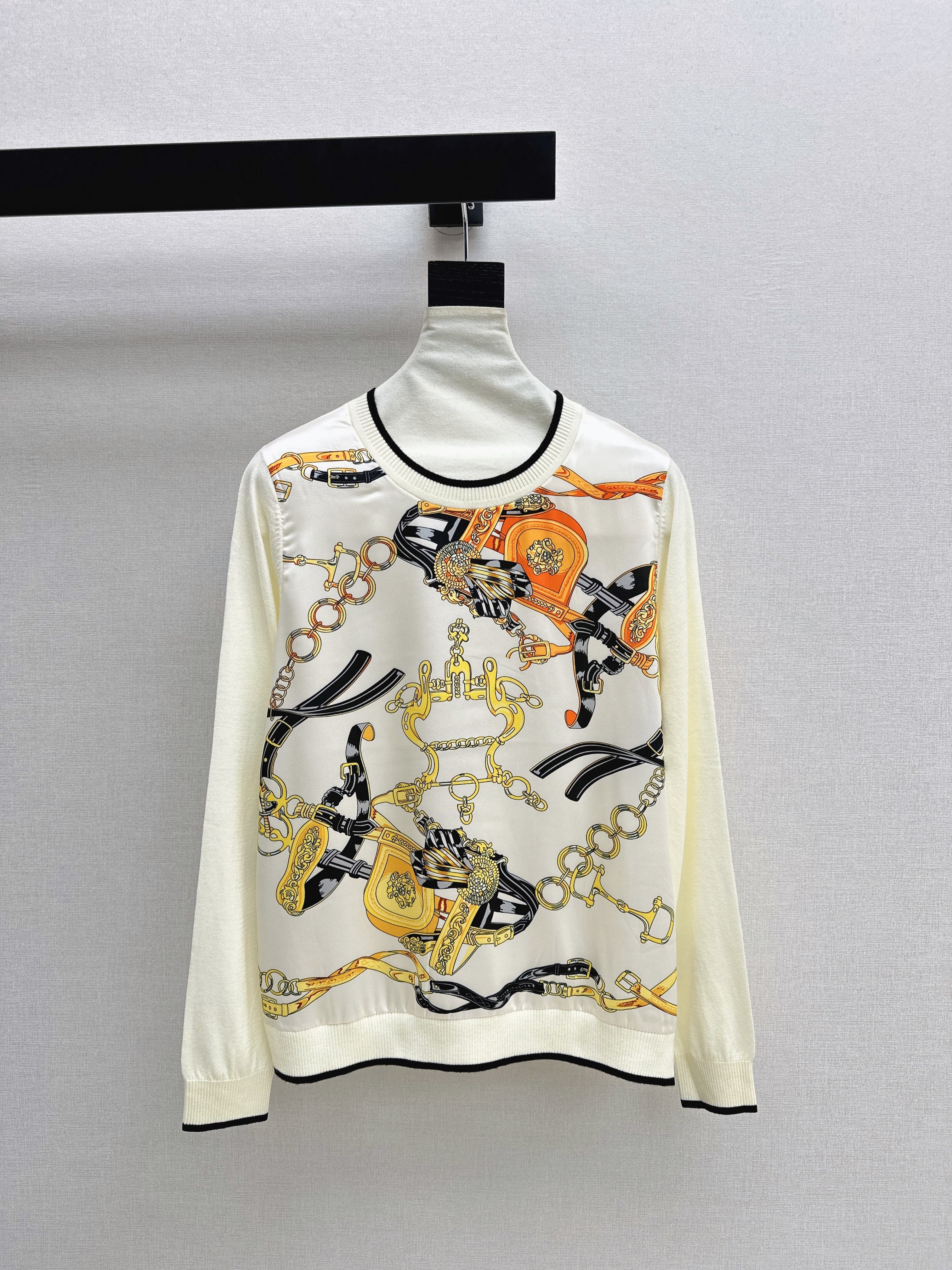 Patchwork Knit Sweater