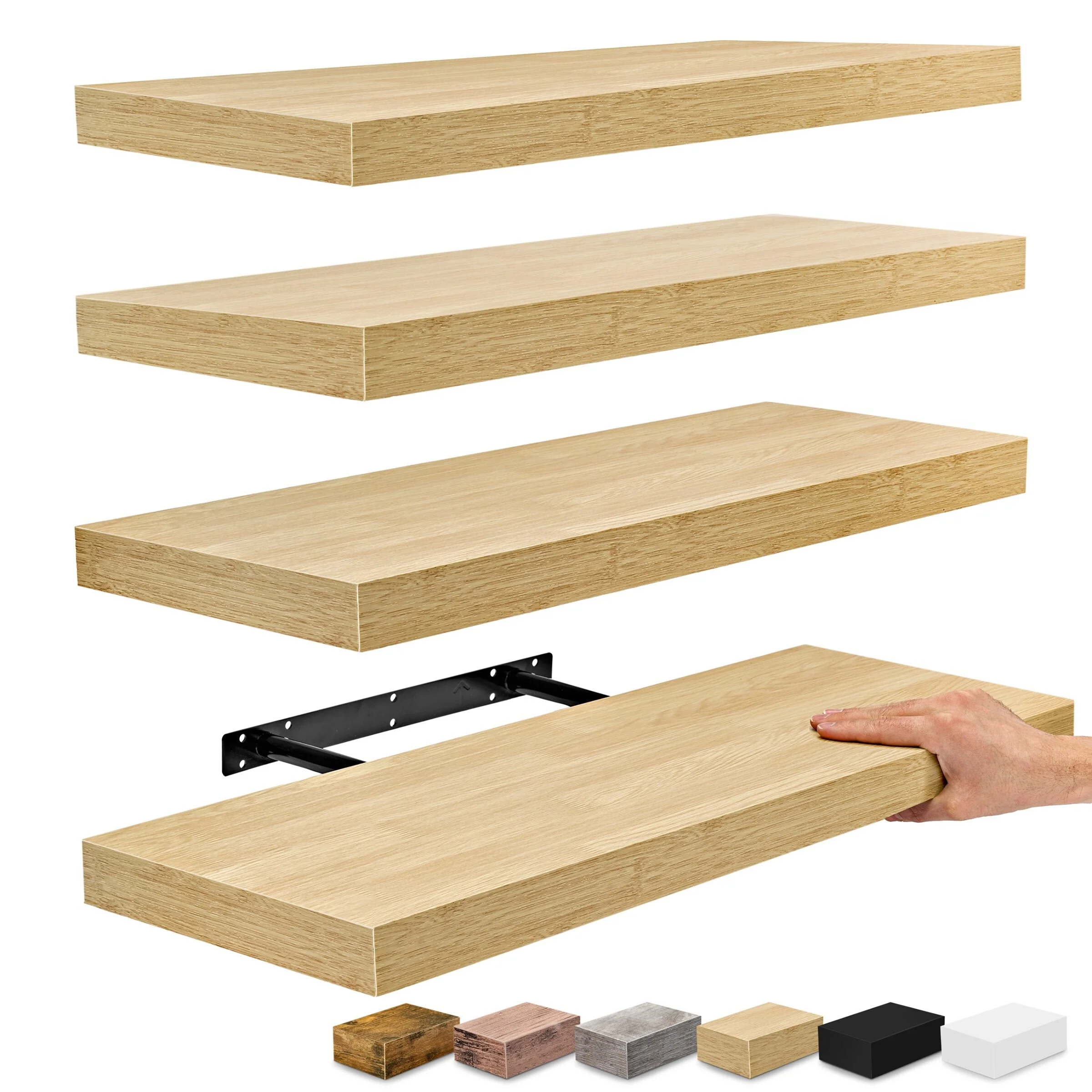 Sorbus Floating Wall Shelves Wall Mounted (4 Pack) - Amazon