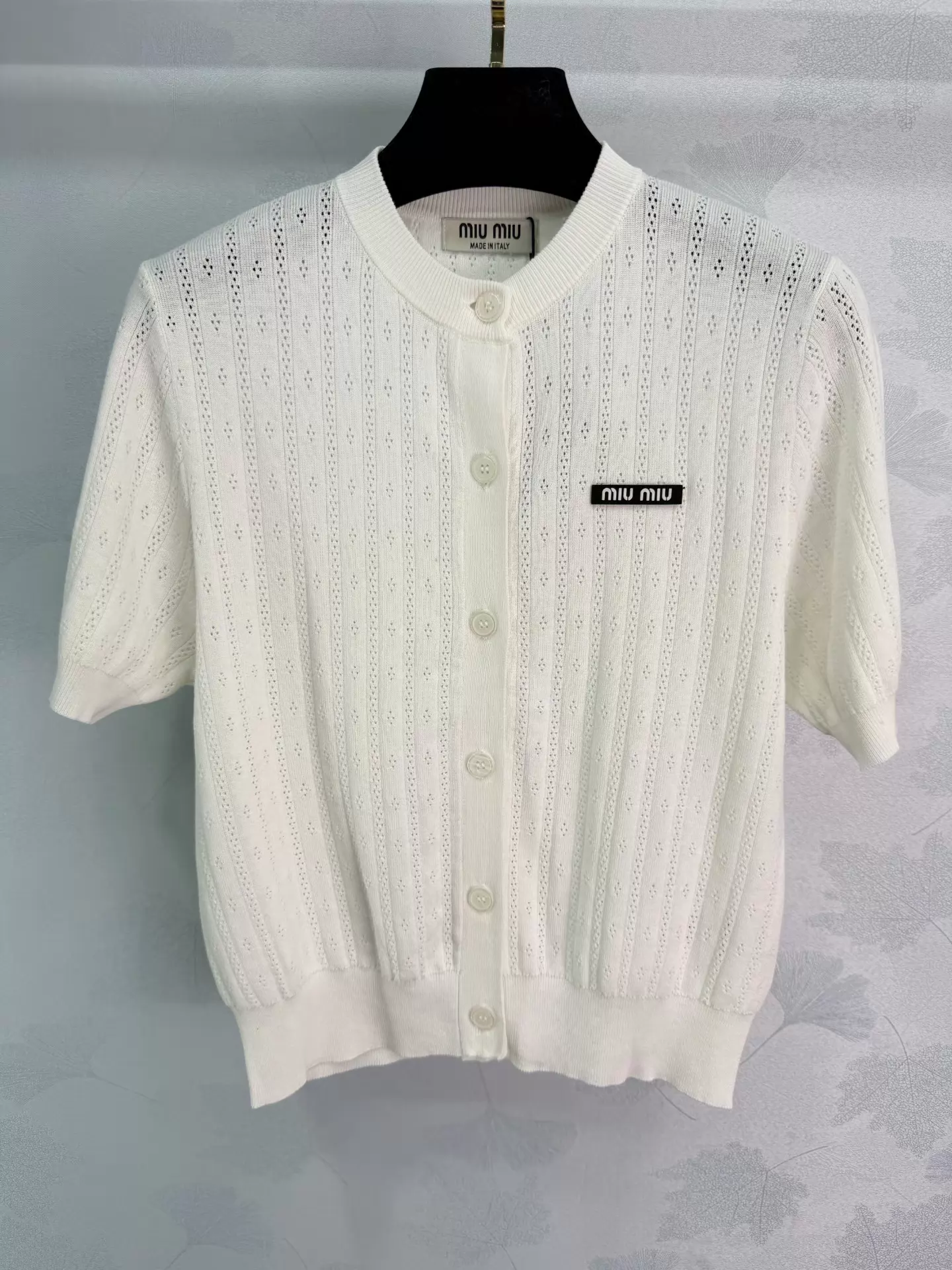 Openwork Knit T-shirt