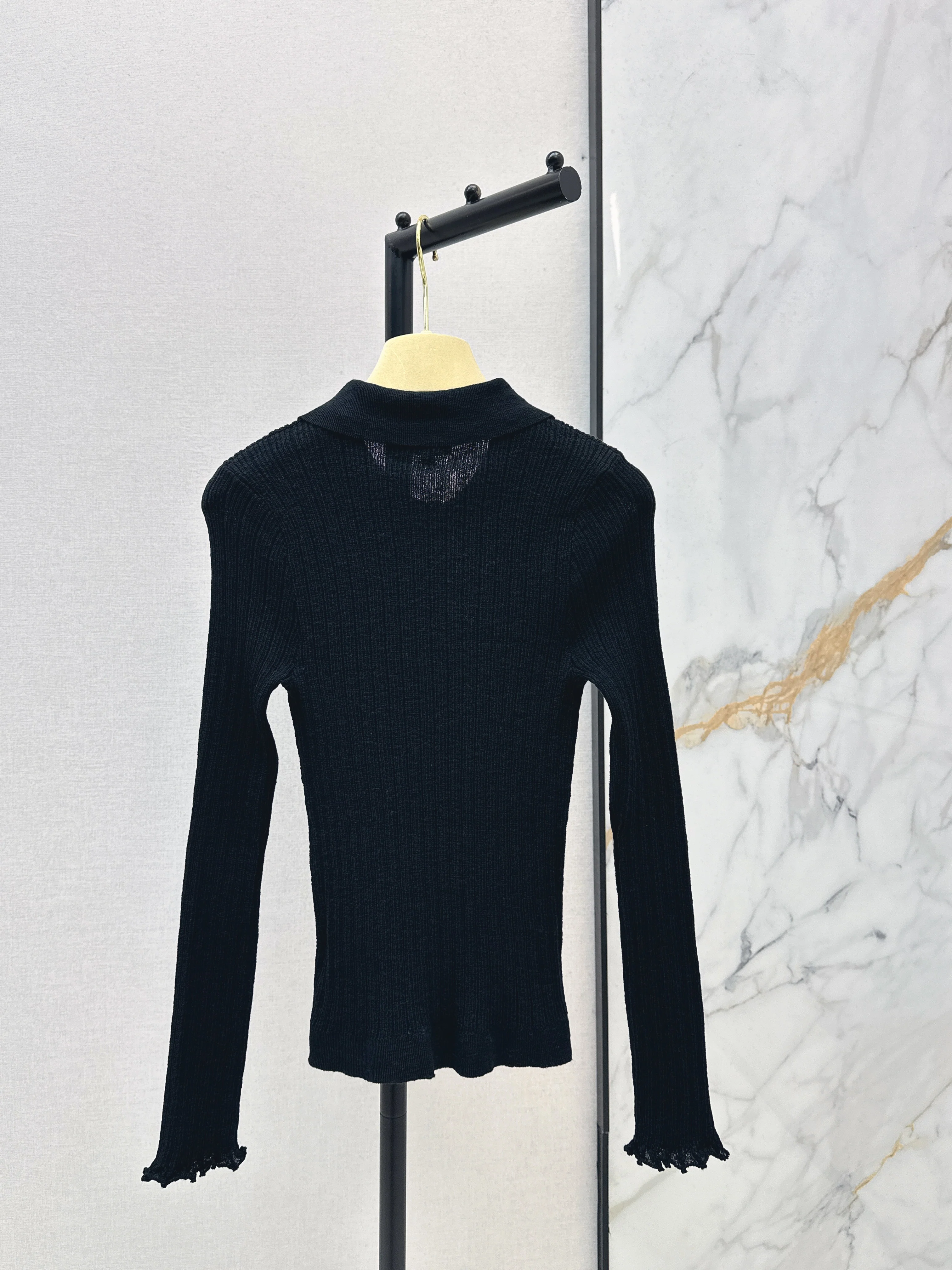 Collared Slim-Fit Base Layer Top