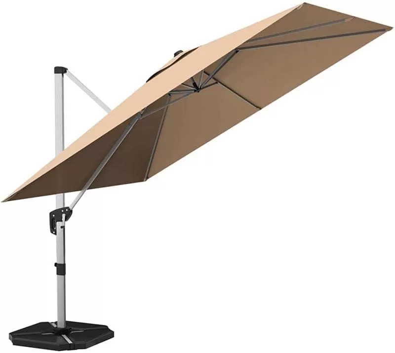 10 Ft Square Offset Patio Cantilever Umbrella with 360 Degree Tilt - Amazon