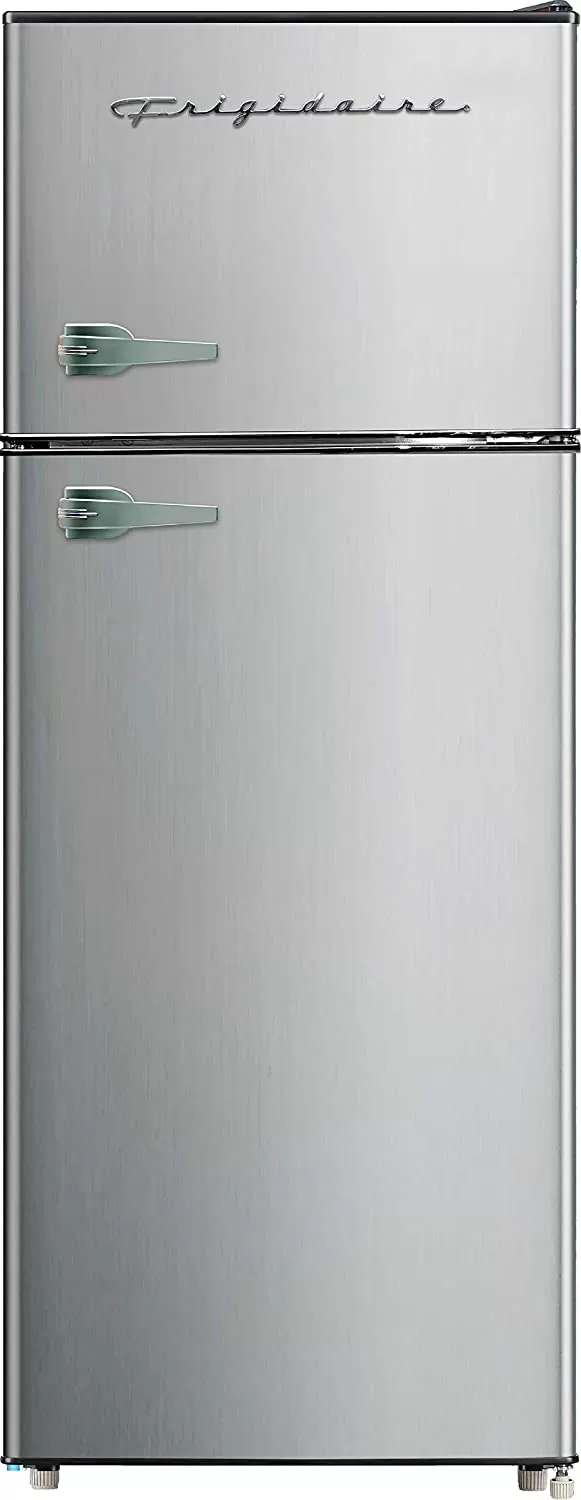 Frigidaire EFR451 2 Door Refrigerator/Freezer, 4.6 cu ft, Platinum Series, Stainless Steel, Double - Amazon