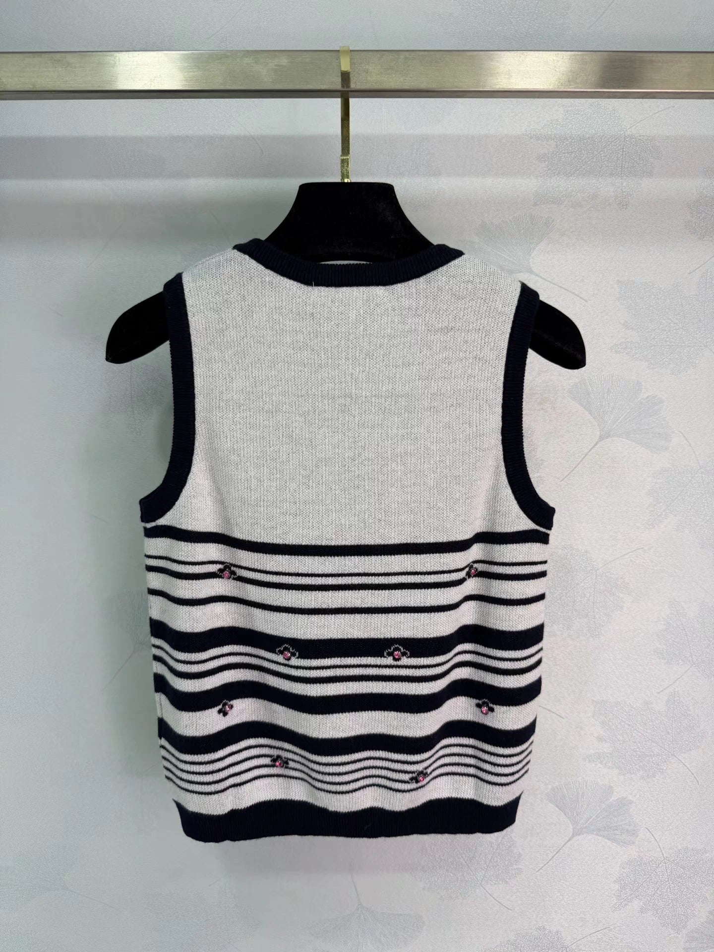 Striped Knit Vest