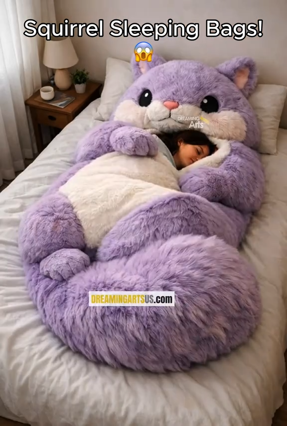 🔥Hot Sale 49% off🌟 Fluffy sleeping bag– Soft, Warm & Purrfectly Cozy😴💤 - Amazon