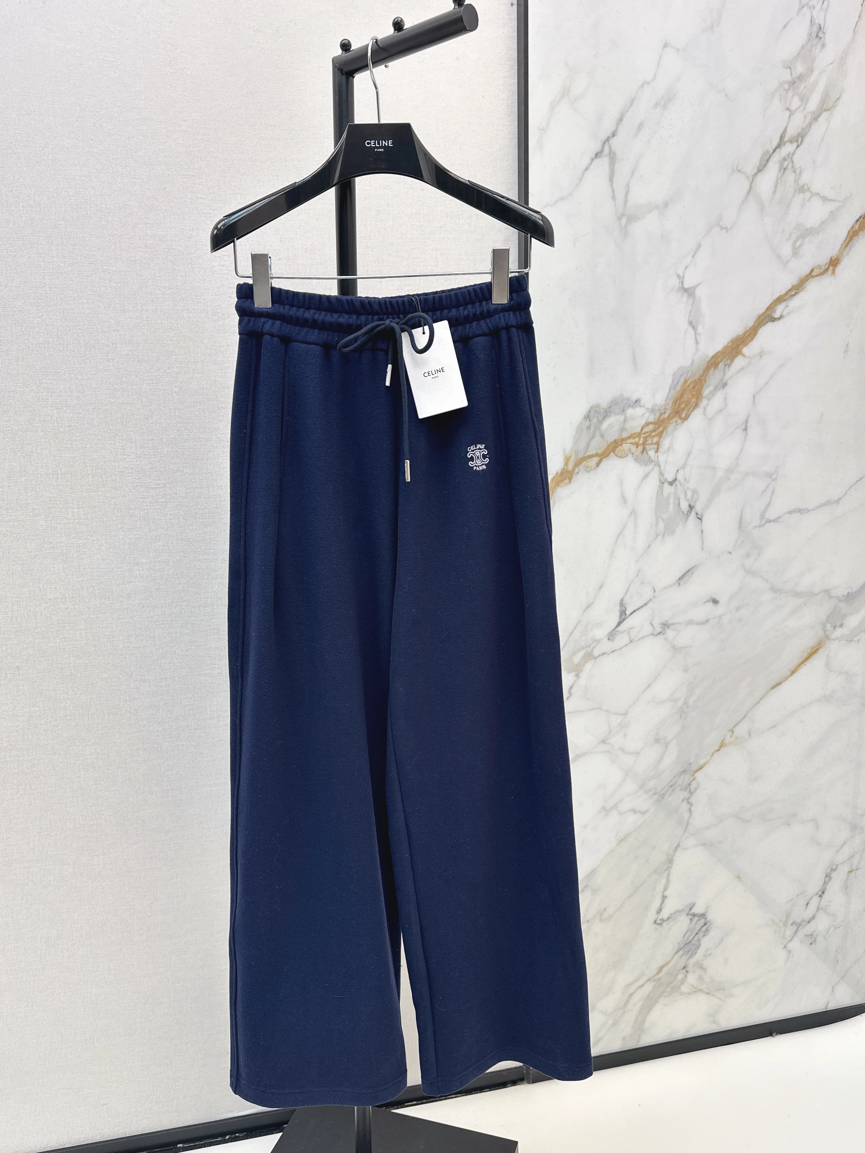 Straight-leg casual pants