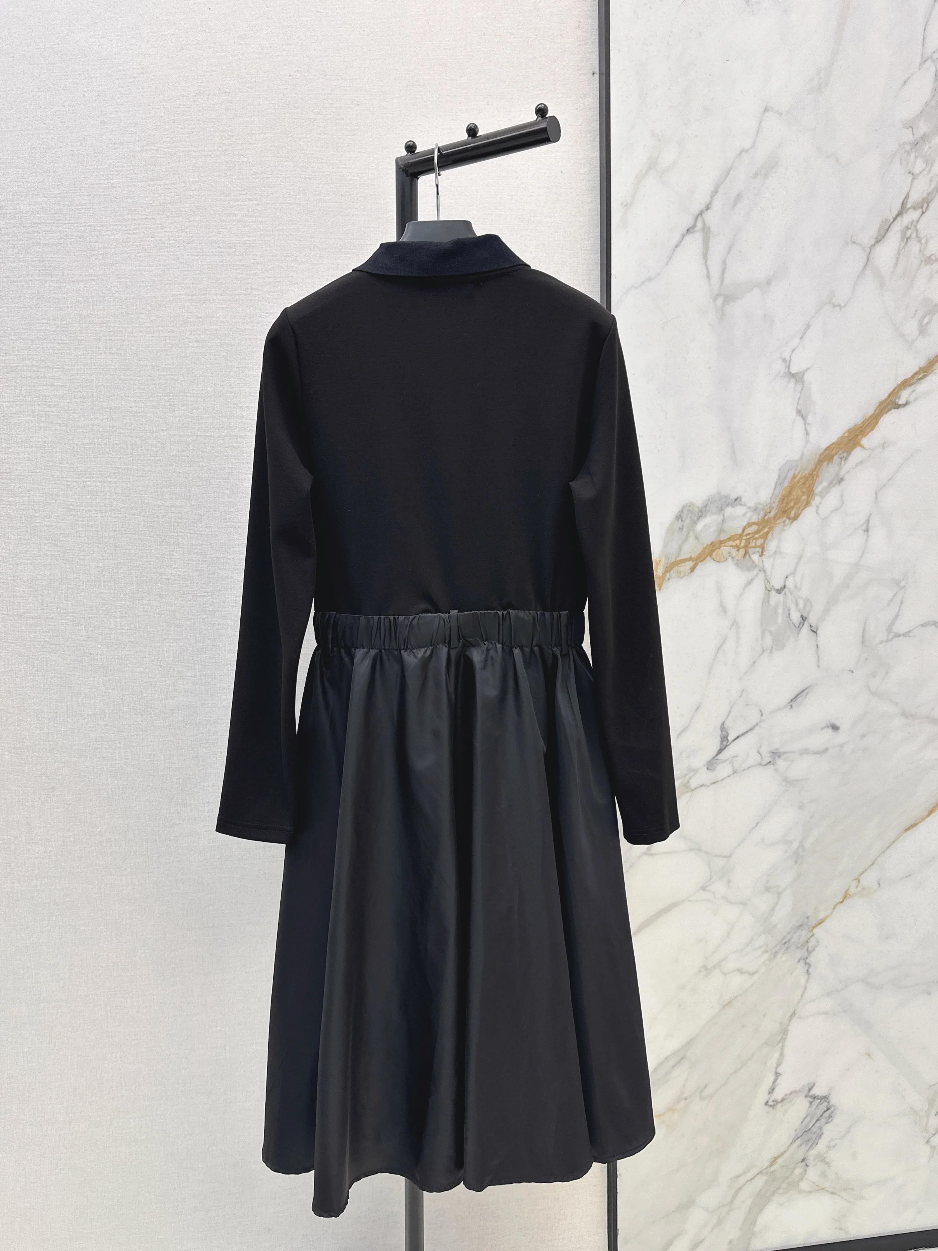 Long dress with patchwork design