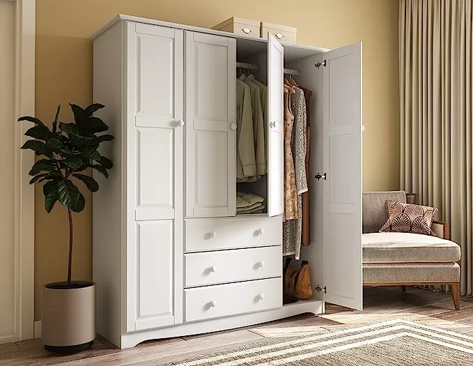 Sonoma 100% Solid Wood Family Wardrobe - Amazon