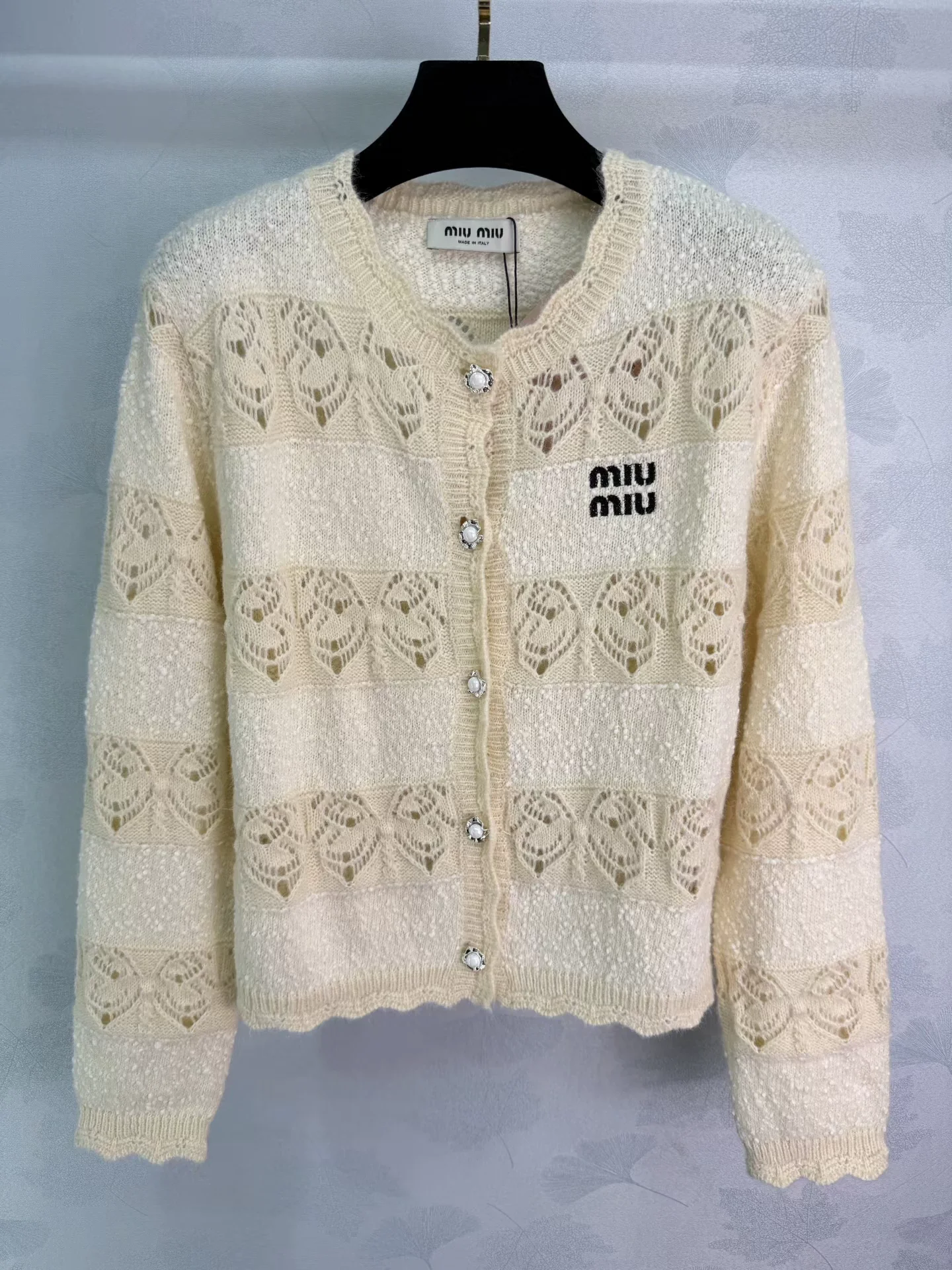 Openwork Knit Cardigan
