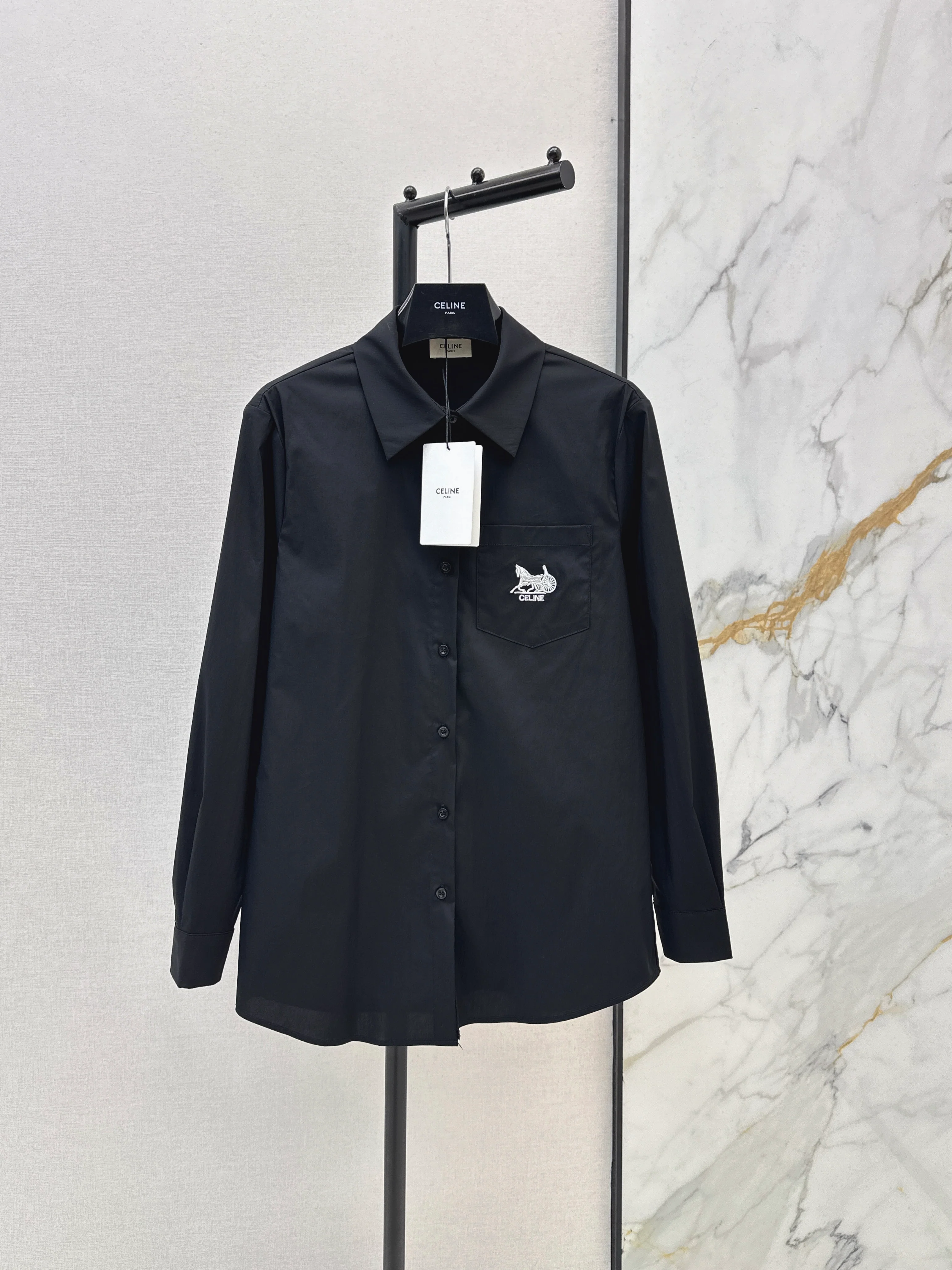 Embroidered Loose-fitting Shirt