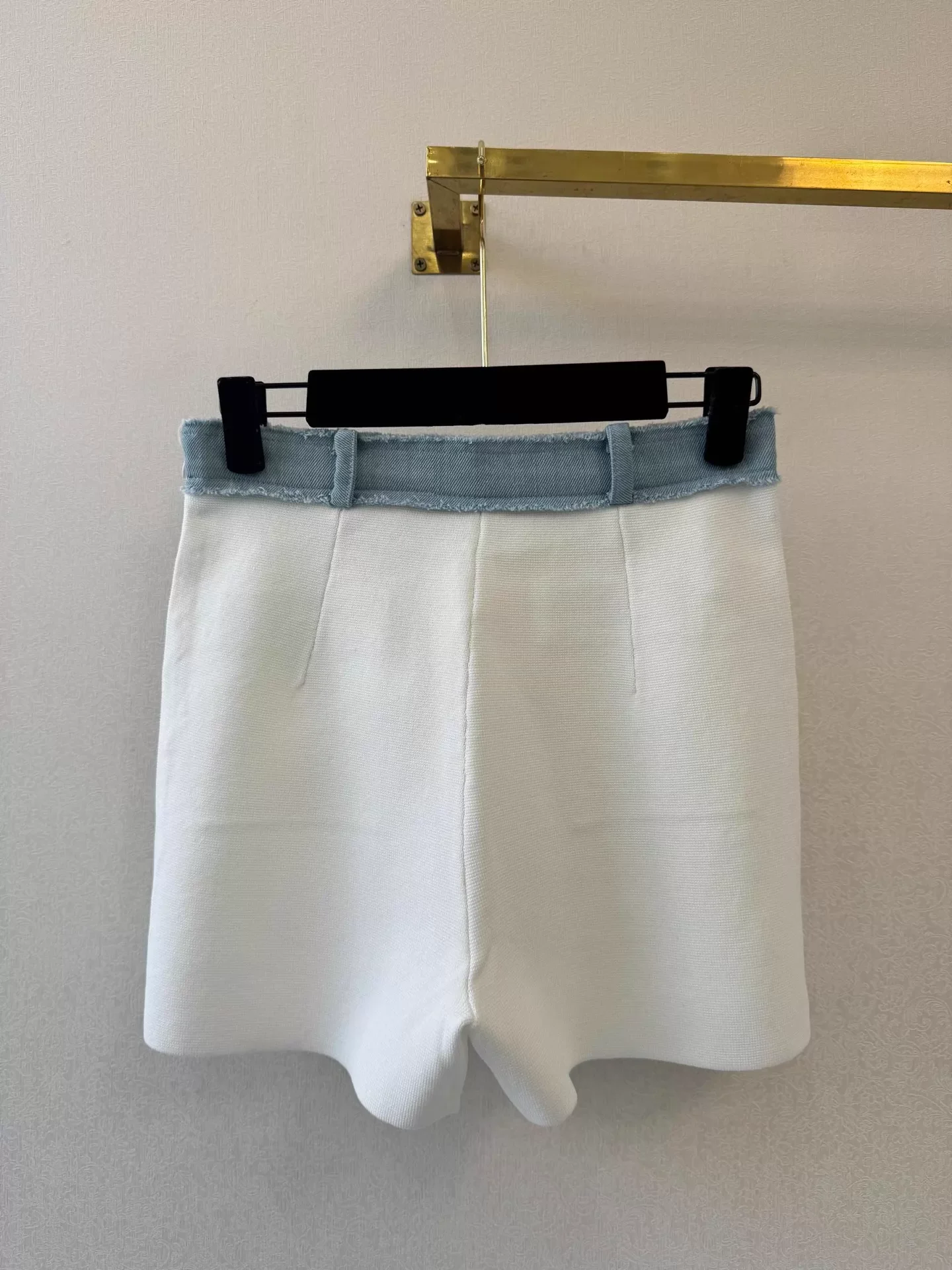 Patchwork Denim Shorts