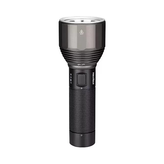 NexTool 2000 LM Flashlight IPX7 Waterproof Rechargeable 5000mAh LED Light Type-C Quick Charge Seaching Torch for Outdoor - Amazon