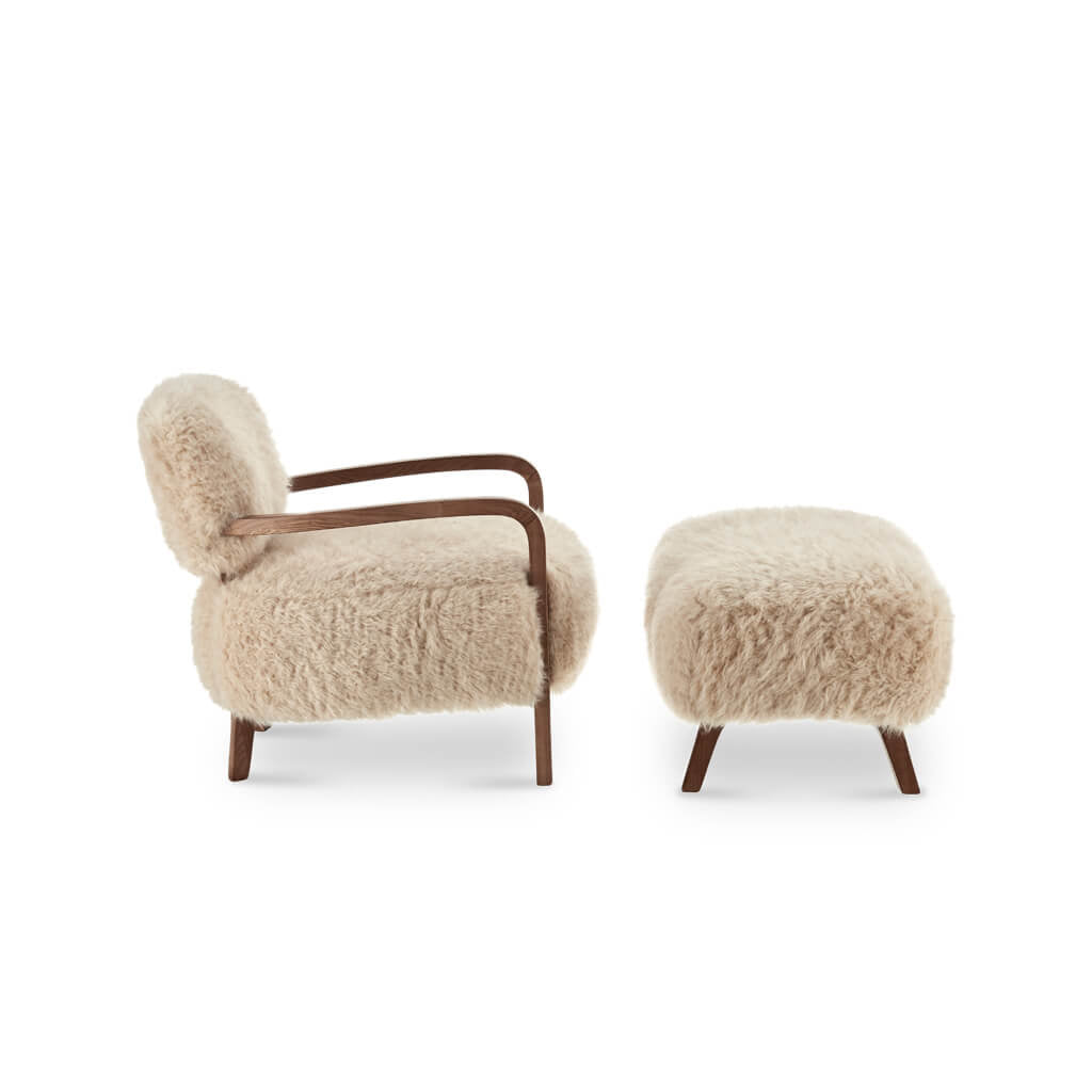 Yeti Armchair and Ottoman (Faux Sheepskin) - Amazon