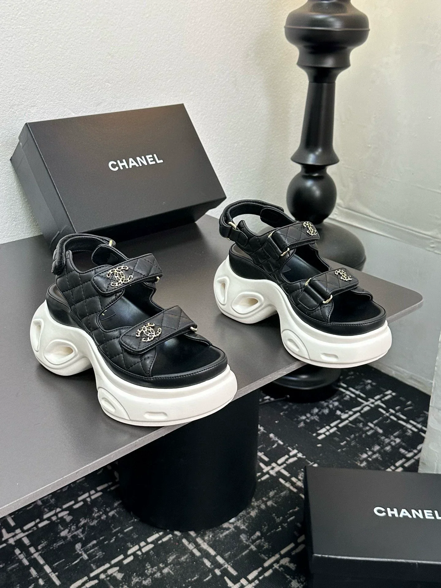 Platform Velcro Sandals