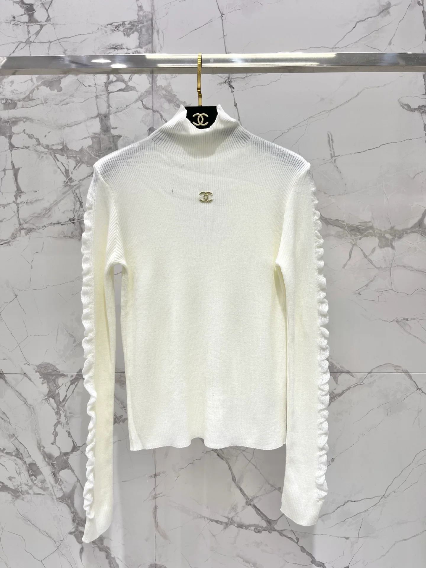 High-neck base layer sweater
