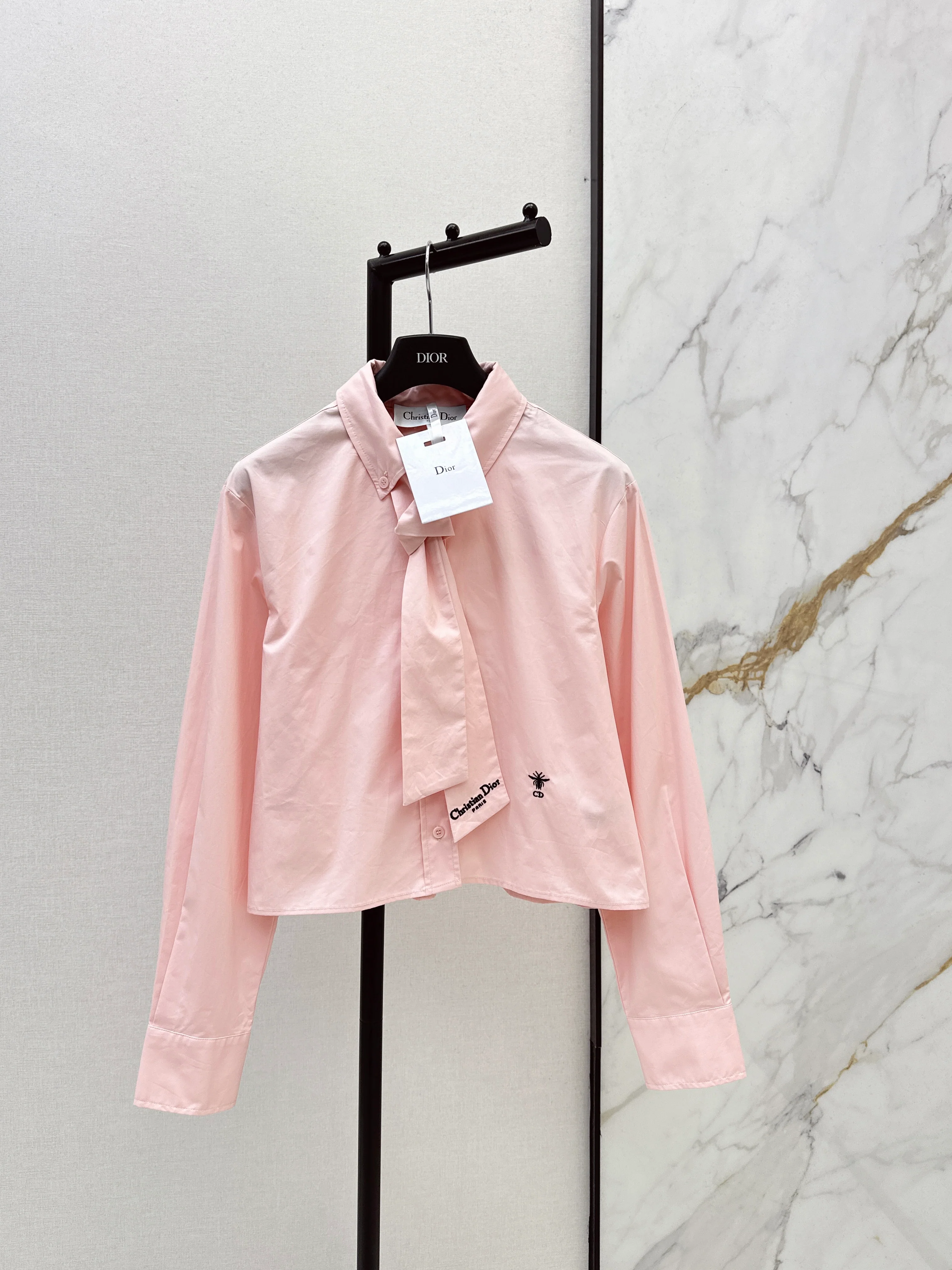 Embroidered Ribbon Shirt