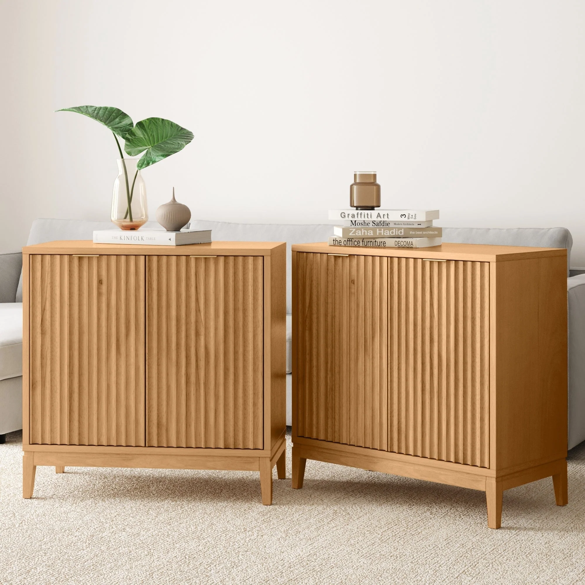 Jasper Modern Sideboard, Kitchen Storage Cabinet with Fluted Doors - Amazon