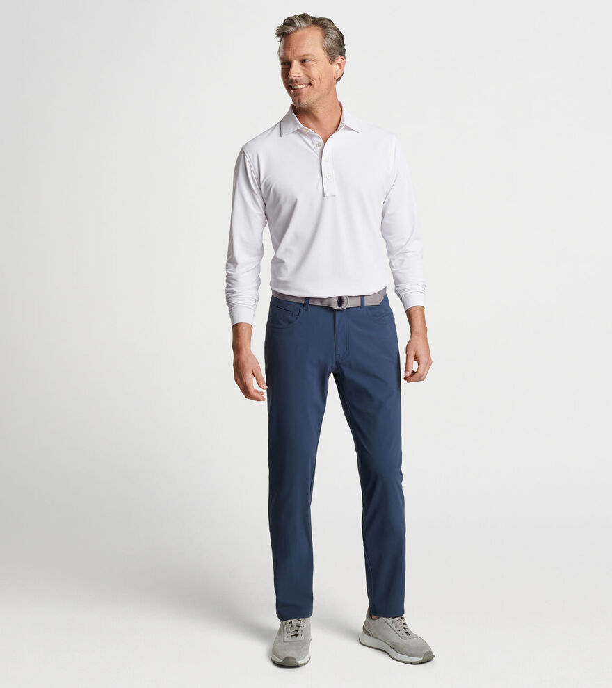 Soul Long-Sleeve Performance Mesh Polo