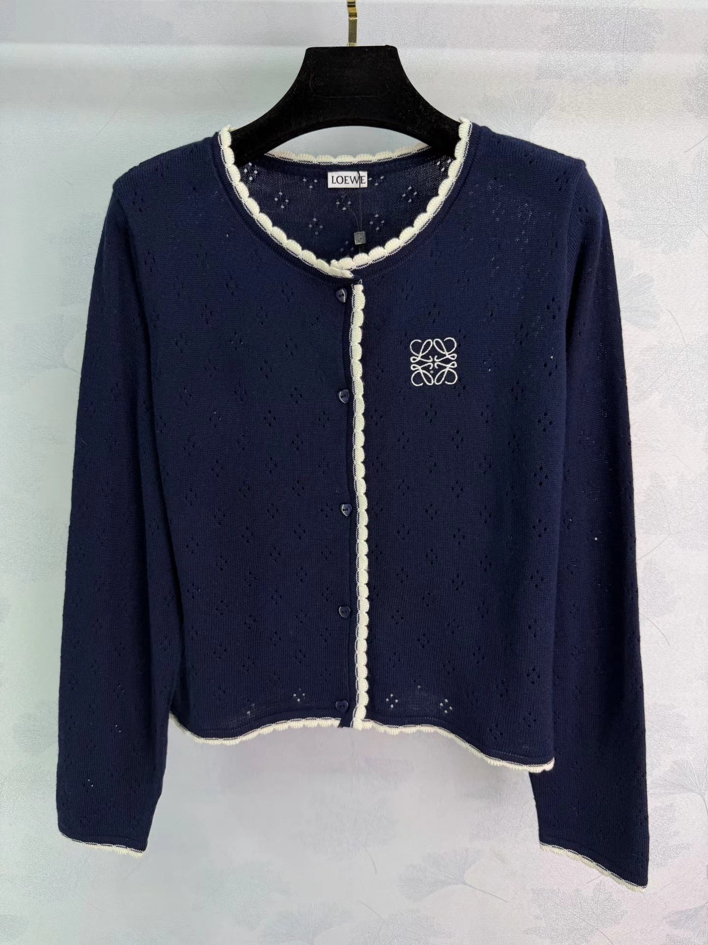 Color-blocked Knit Cardigan