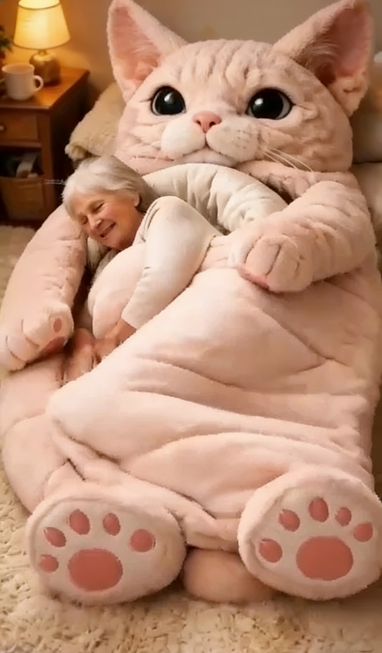 🔥Hot Sale 49% off🌟 Fluffy sleeping bag– Soft, Warm & Purrfectly Cozy😴💤 - Amazon