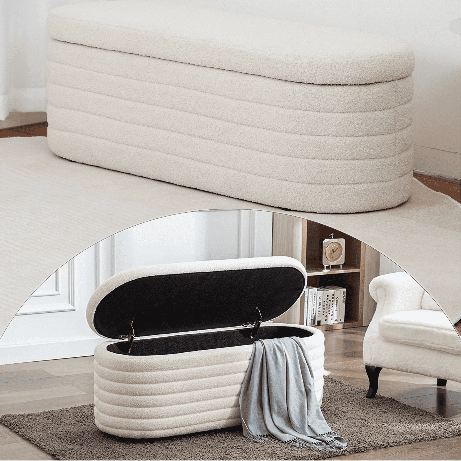 💕Storage Ottoman Bench for Bedroom - Amazon