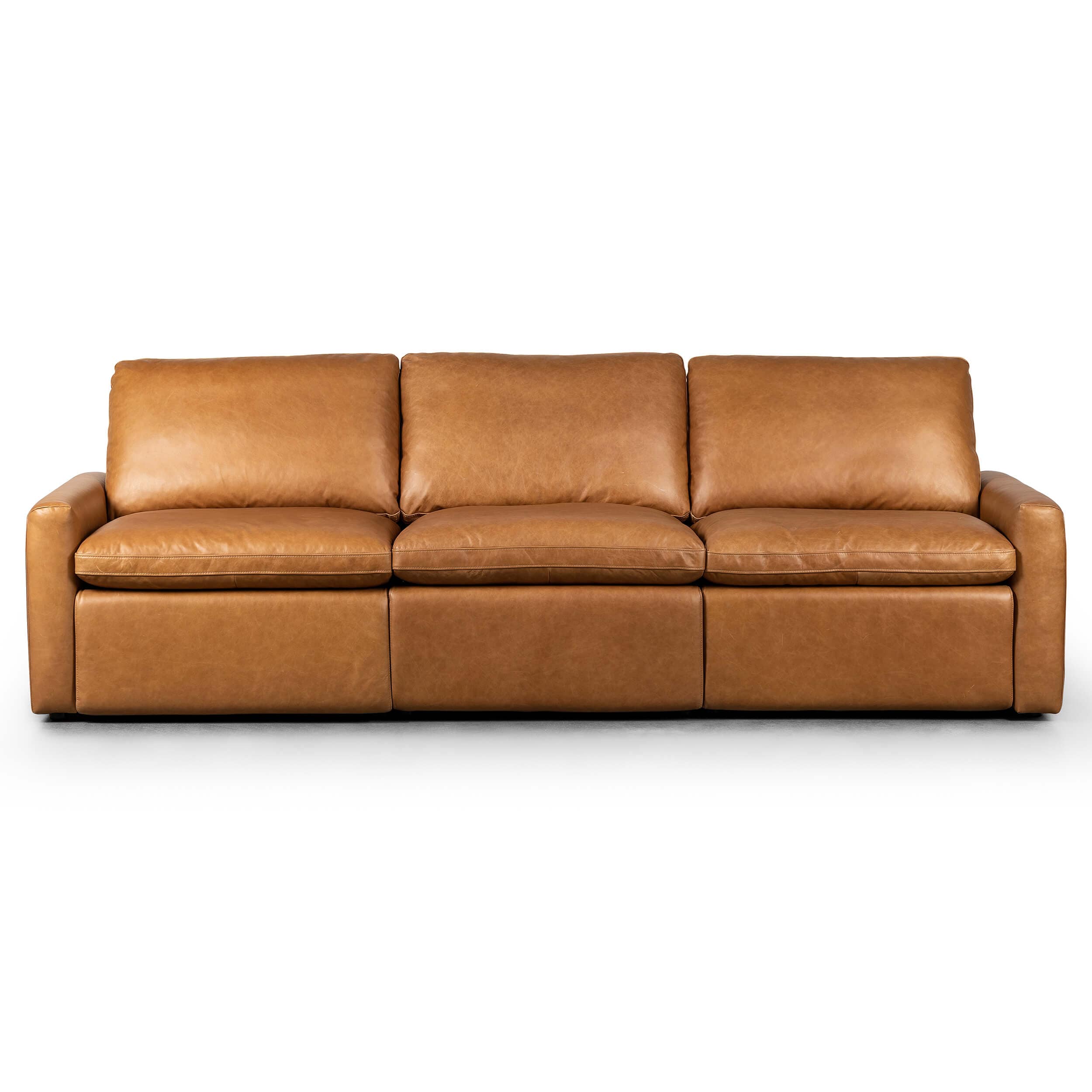 Tillery 3 Piece Power Recliner Leather Sectional, Sonoma Butterscotch - Amazon