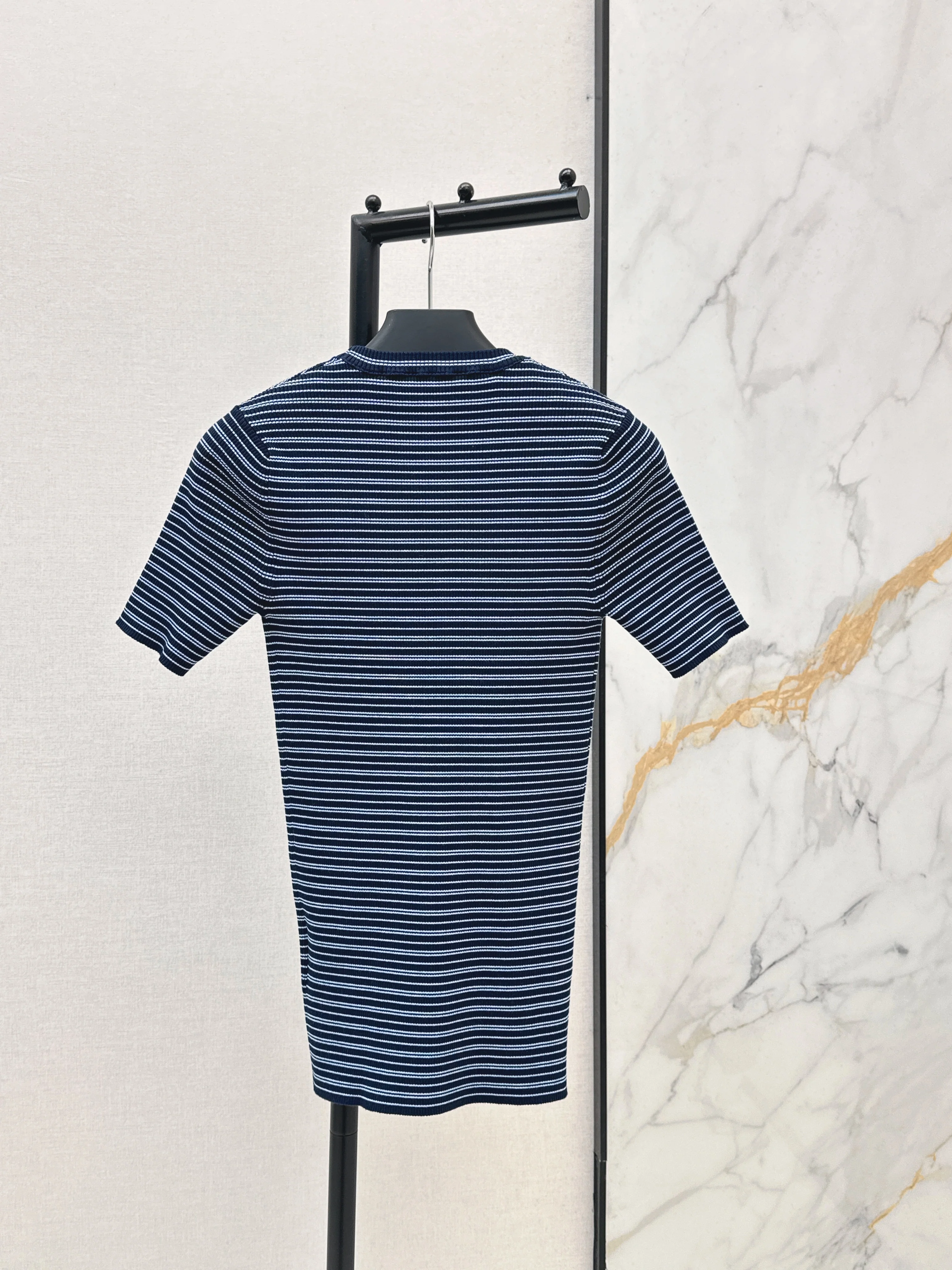 26ss Striped Knit Short-Sleeve T-Shirt