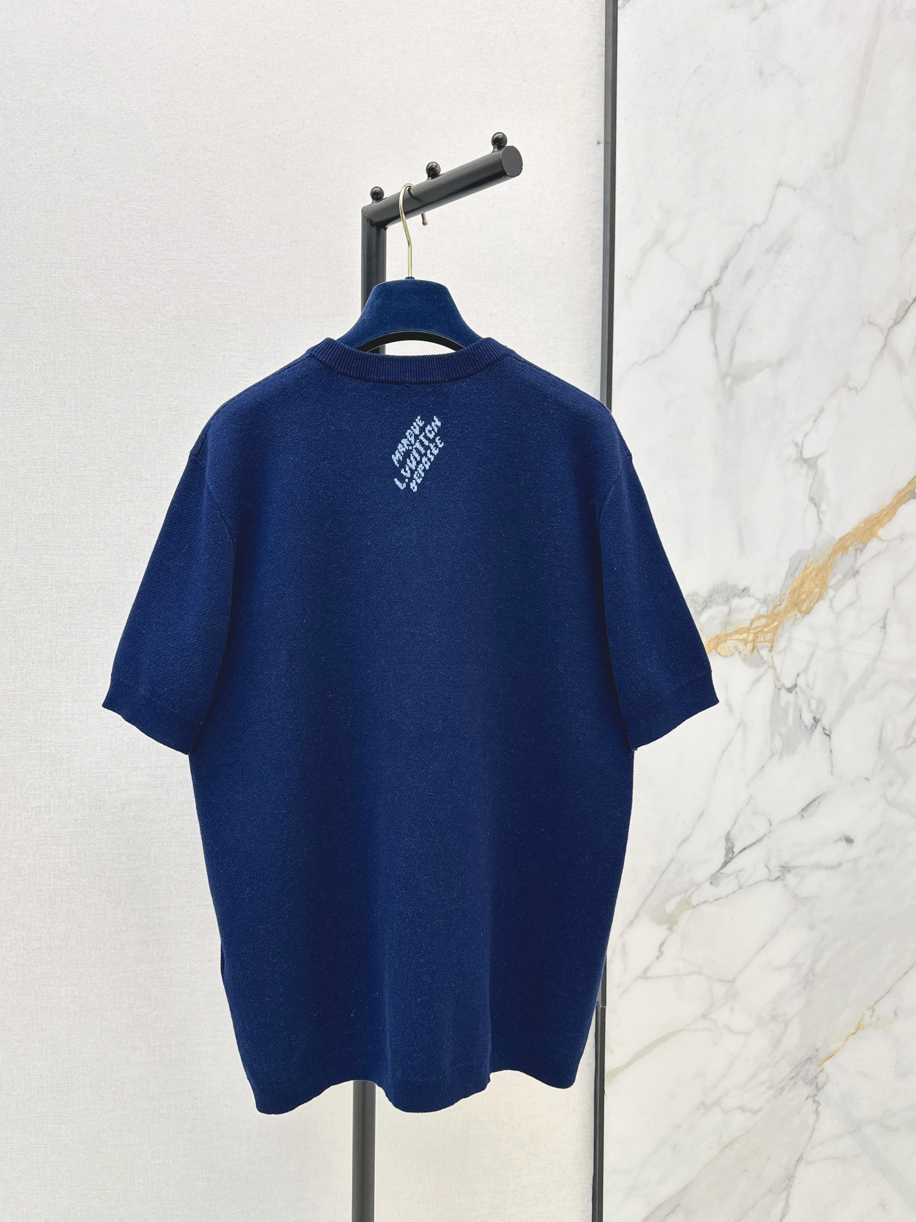 Monogram Pattern Intarsia T-Shirt