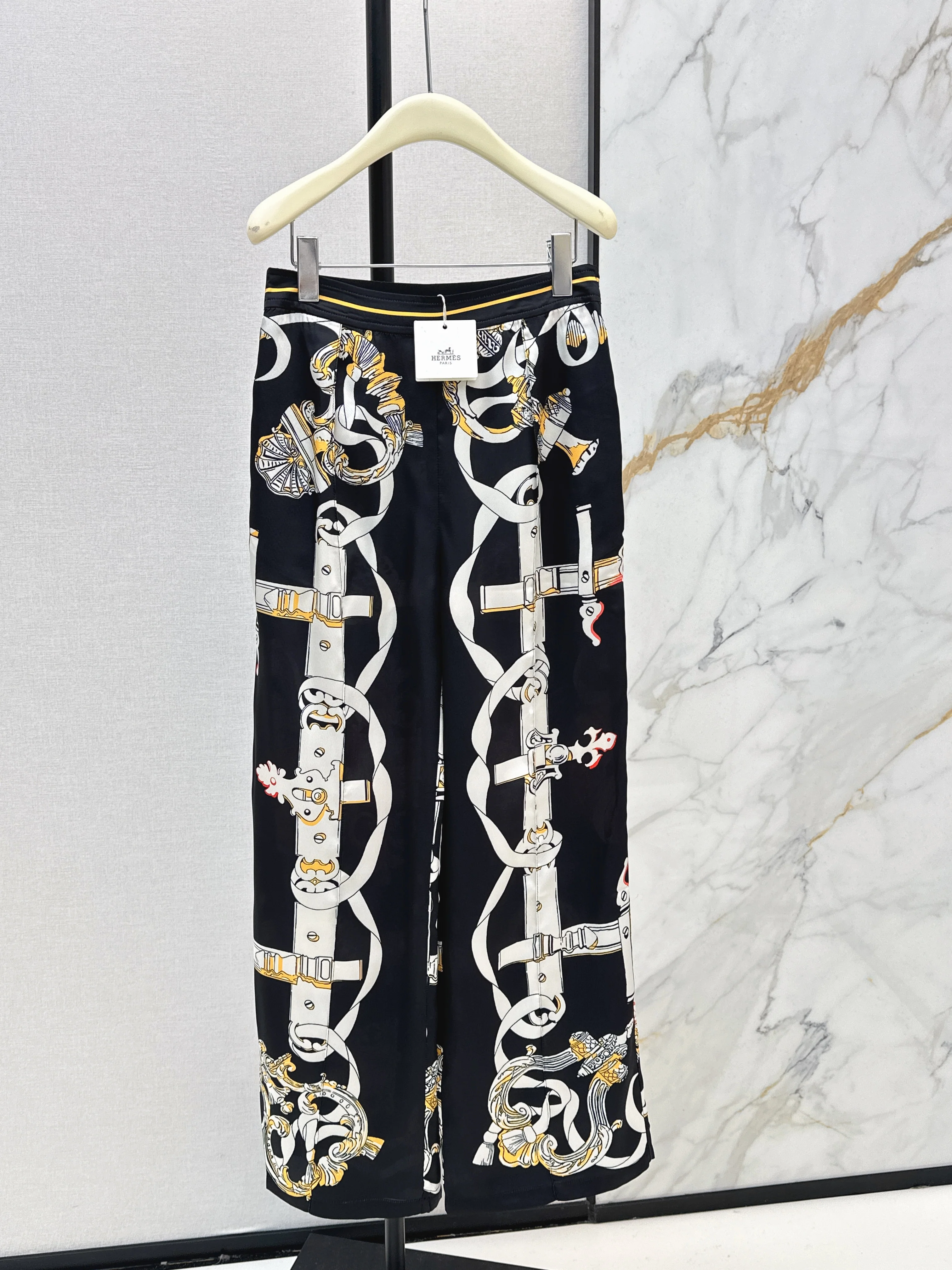 Silk Straight Leg Pants