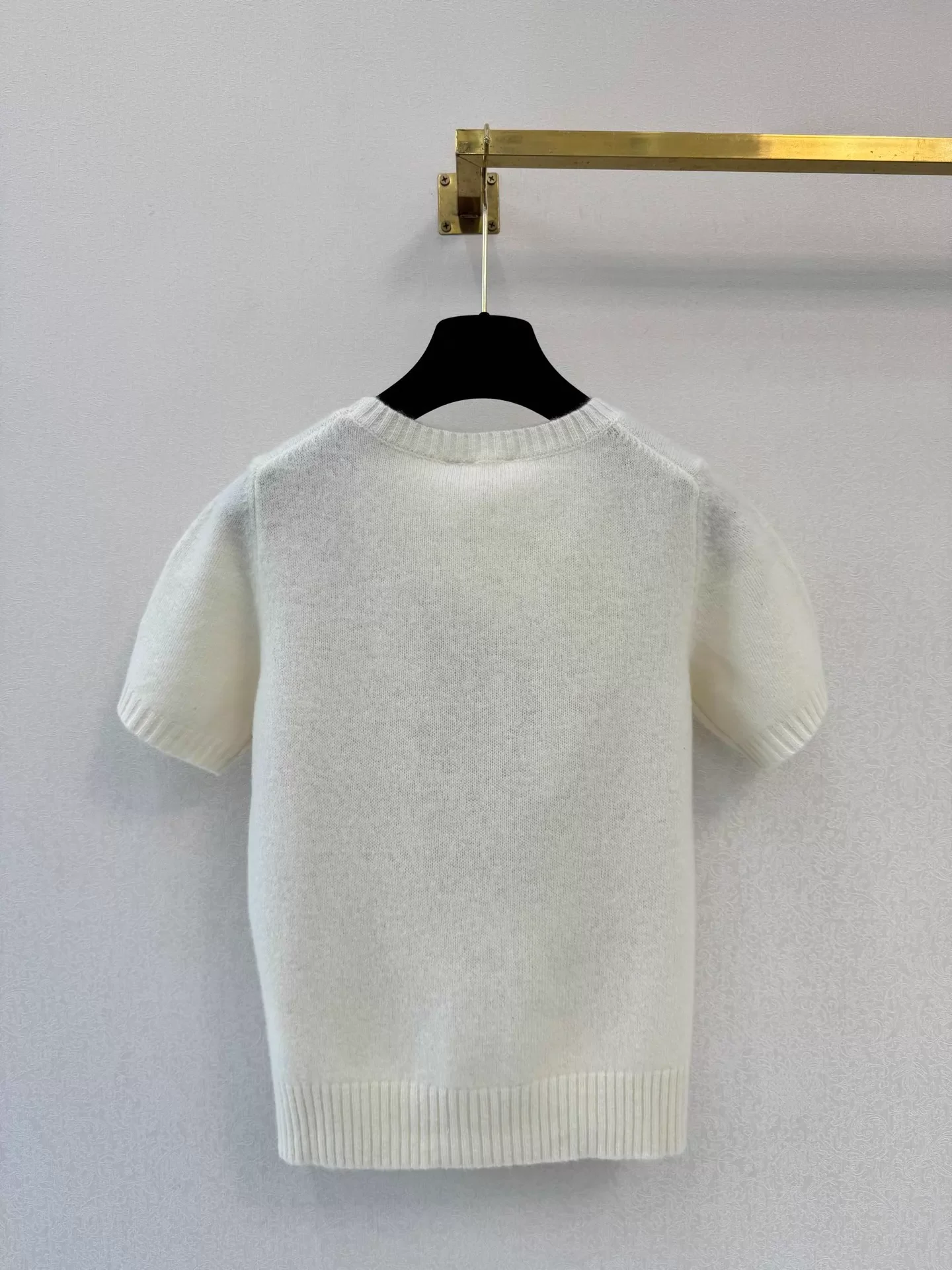 Floral Embroidery Short-Sleeve T-Shirt