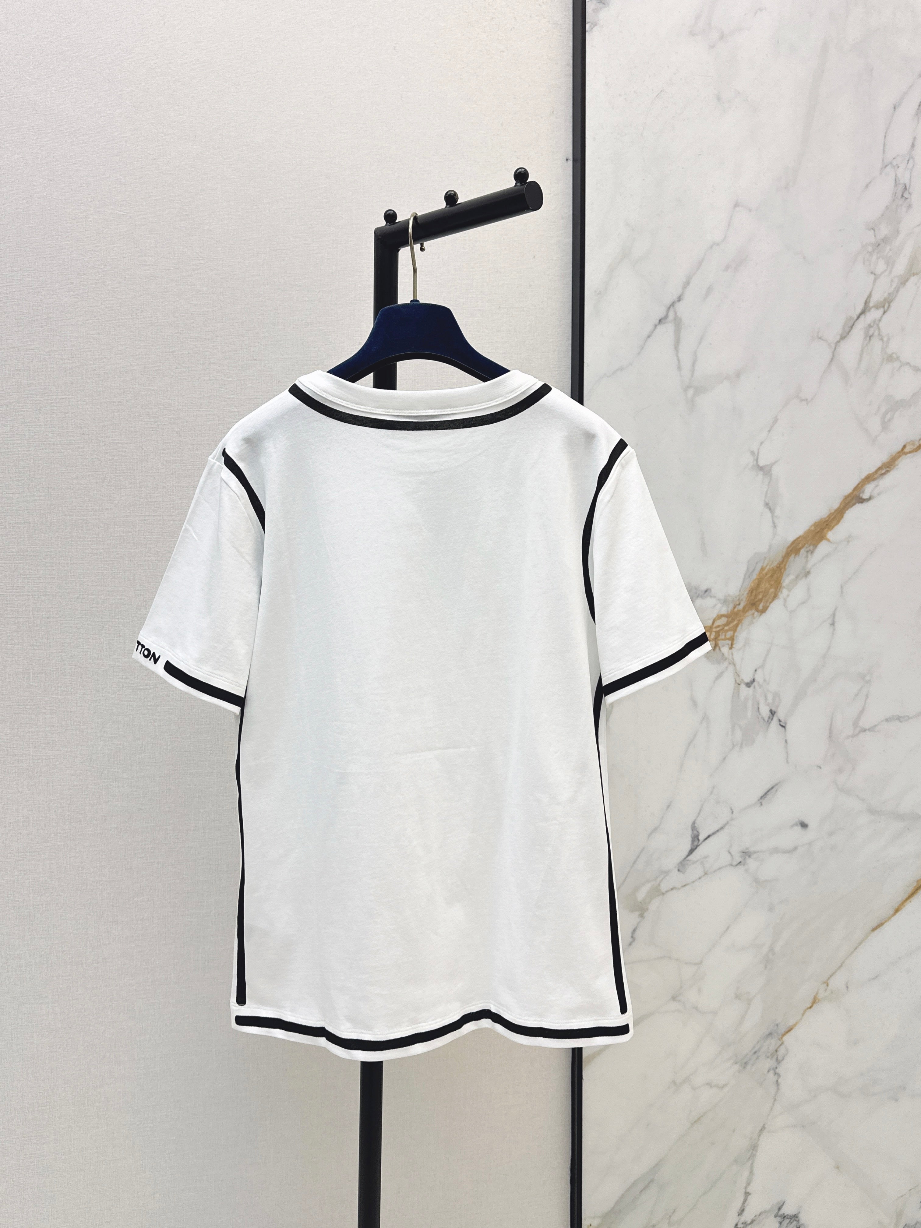 26ss Color Block Striped Crew Neck T-Shirt