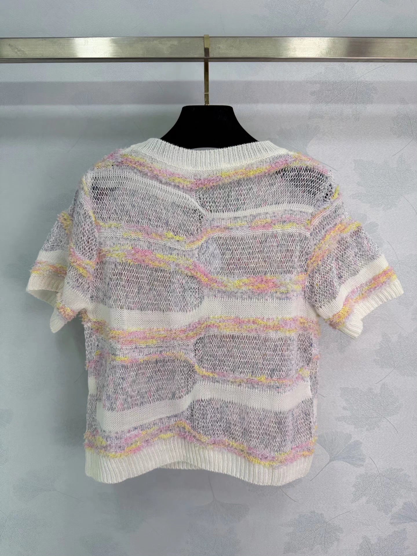 Striped Knit Short-Sleeve T-Shirt