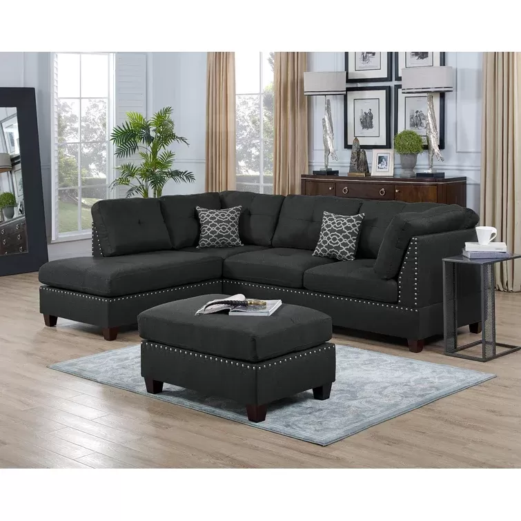 Sunnydale Left Hand Facing Sofa and Chaise with Ottoman - Amazon