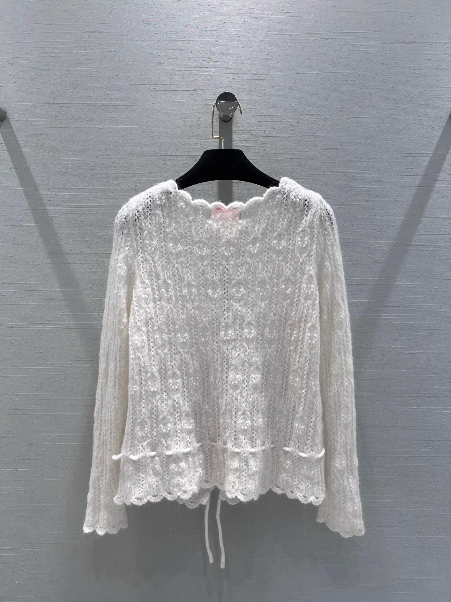 Openwork Knit Cardigan