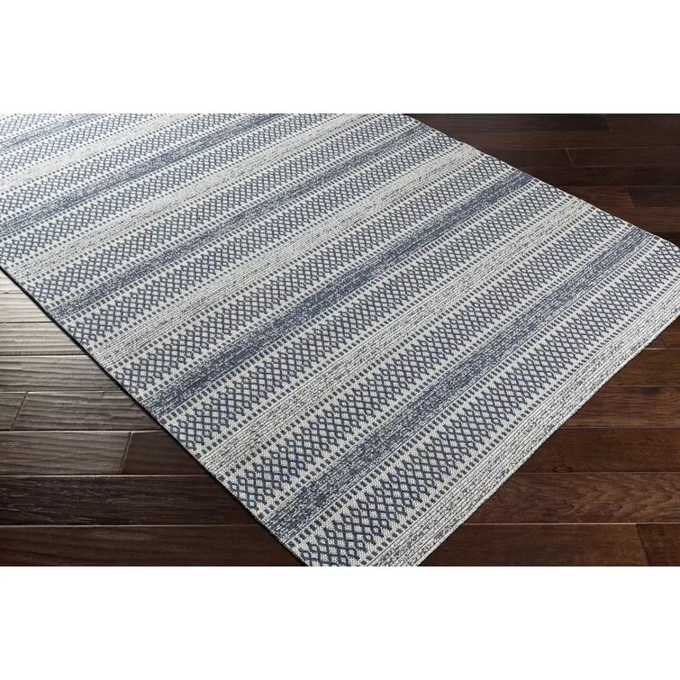Capen Cotton Navy Blue/Ivory Rug - Amazon