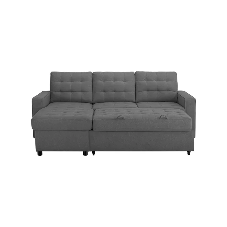 Serta Bryson 89.7" Reversible Convertible Sleeper Sofa & Chaise with Storage - Amazon