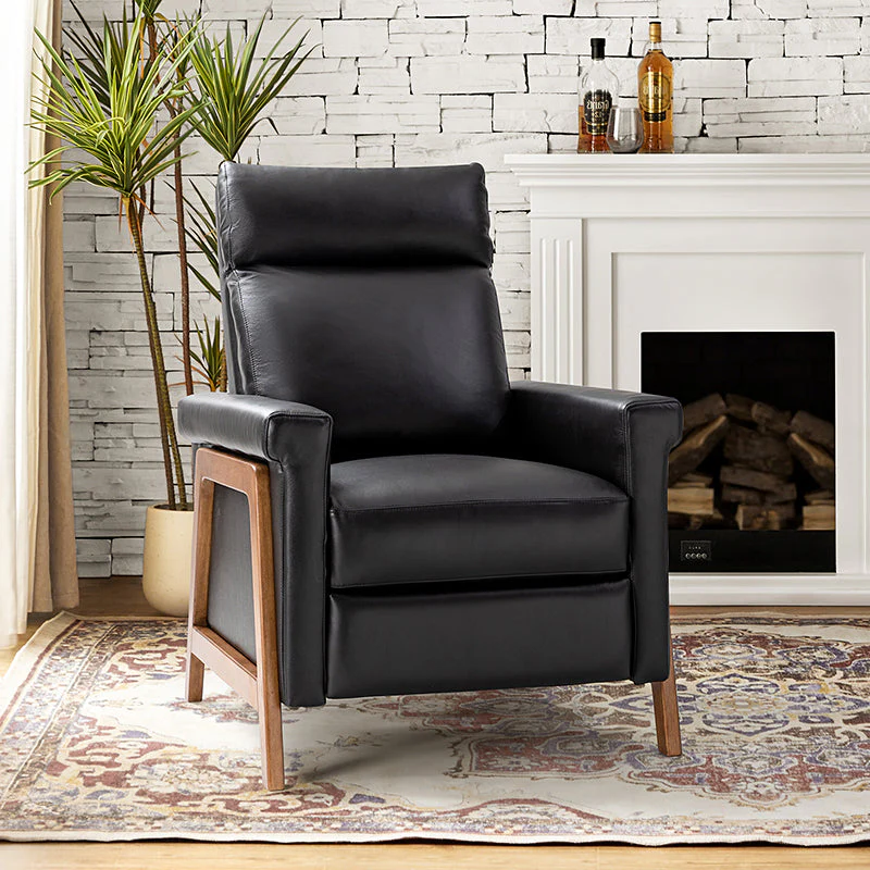 Bona Genuine Leather Power Recliner with Solid Wood Frame - Amazon