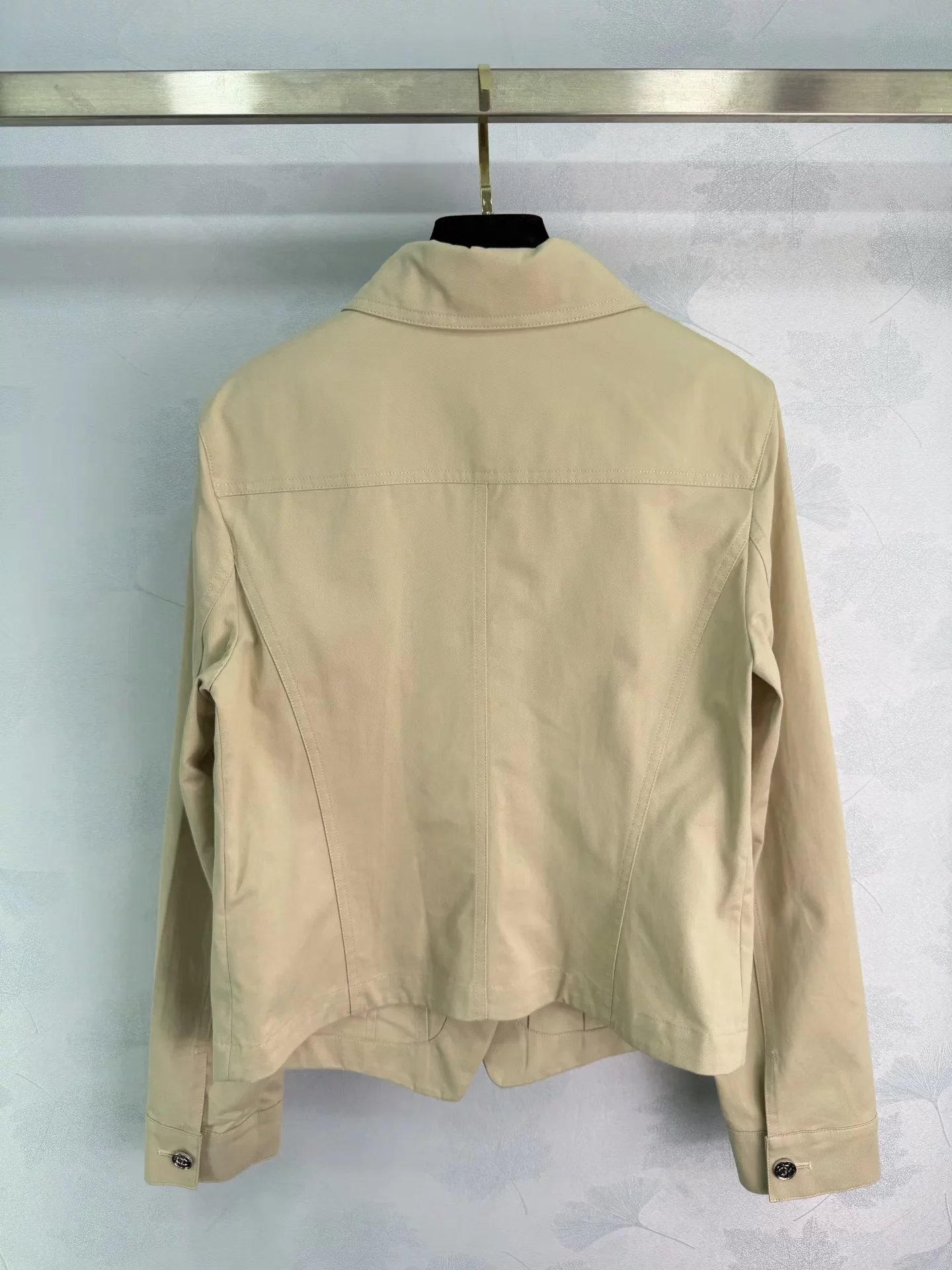 Workwear-style cropped jacket