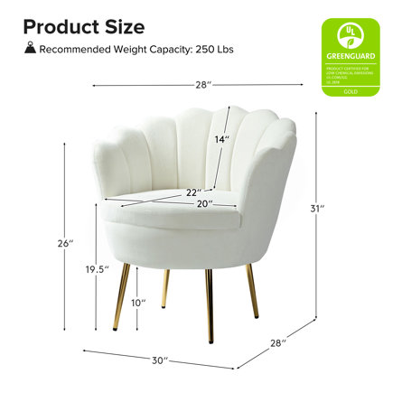 Hendrix Velvet Barrel Chair - Amazon