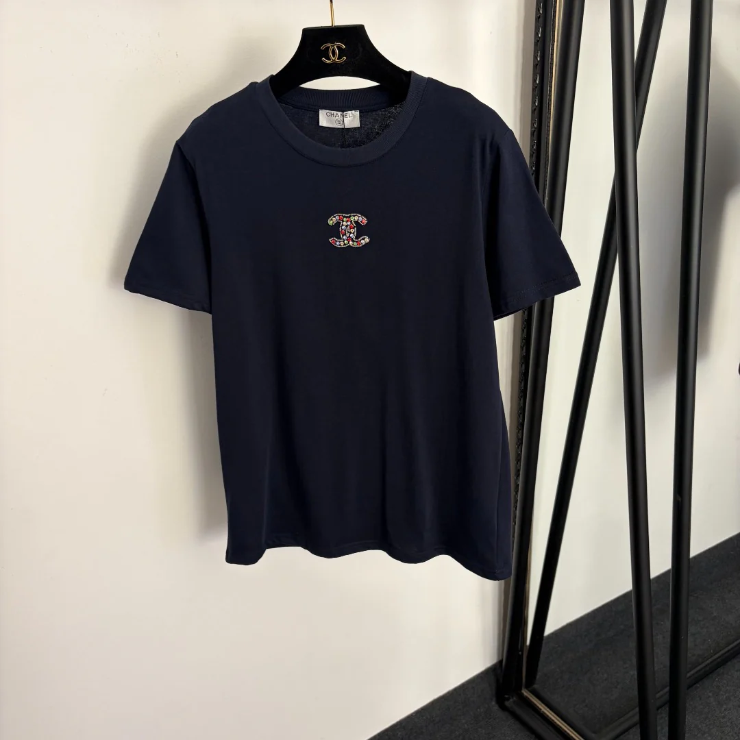 Beaded and studded T-shirt