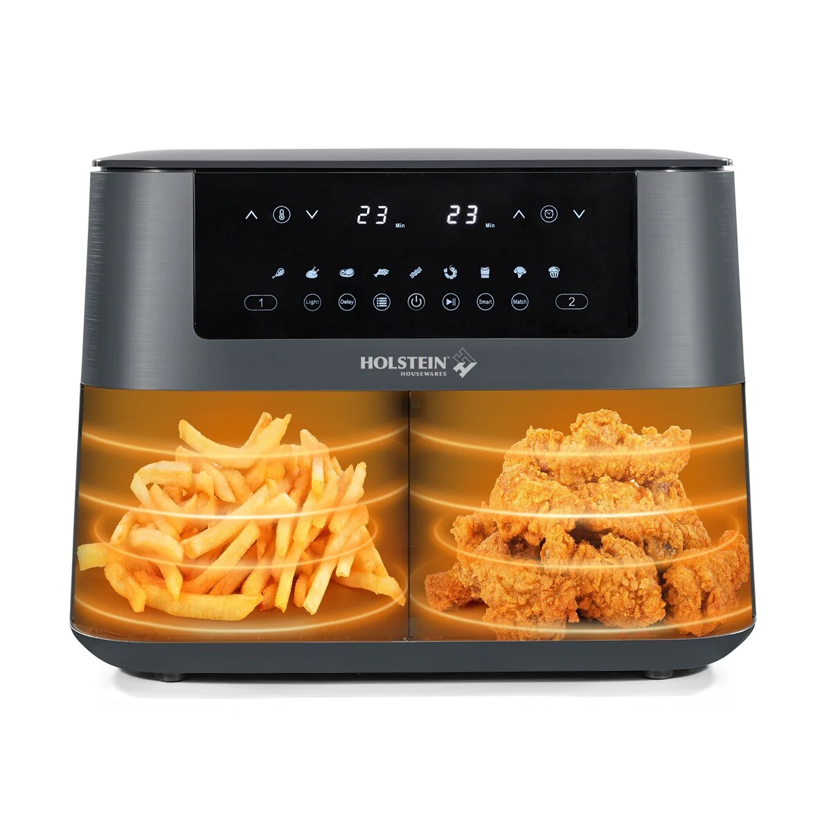 Holstein Housewares 8.4QT Dual Basket Digital Air Fryer - Amazon
