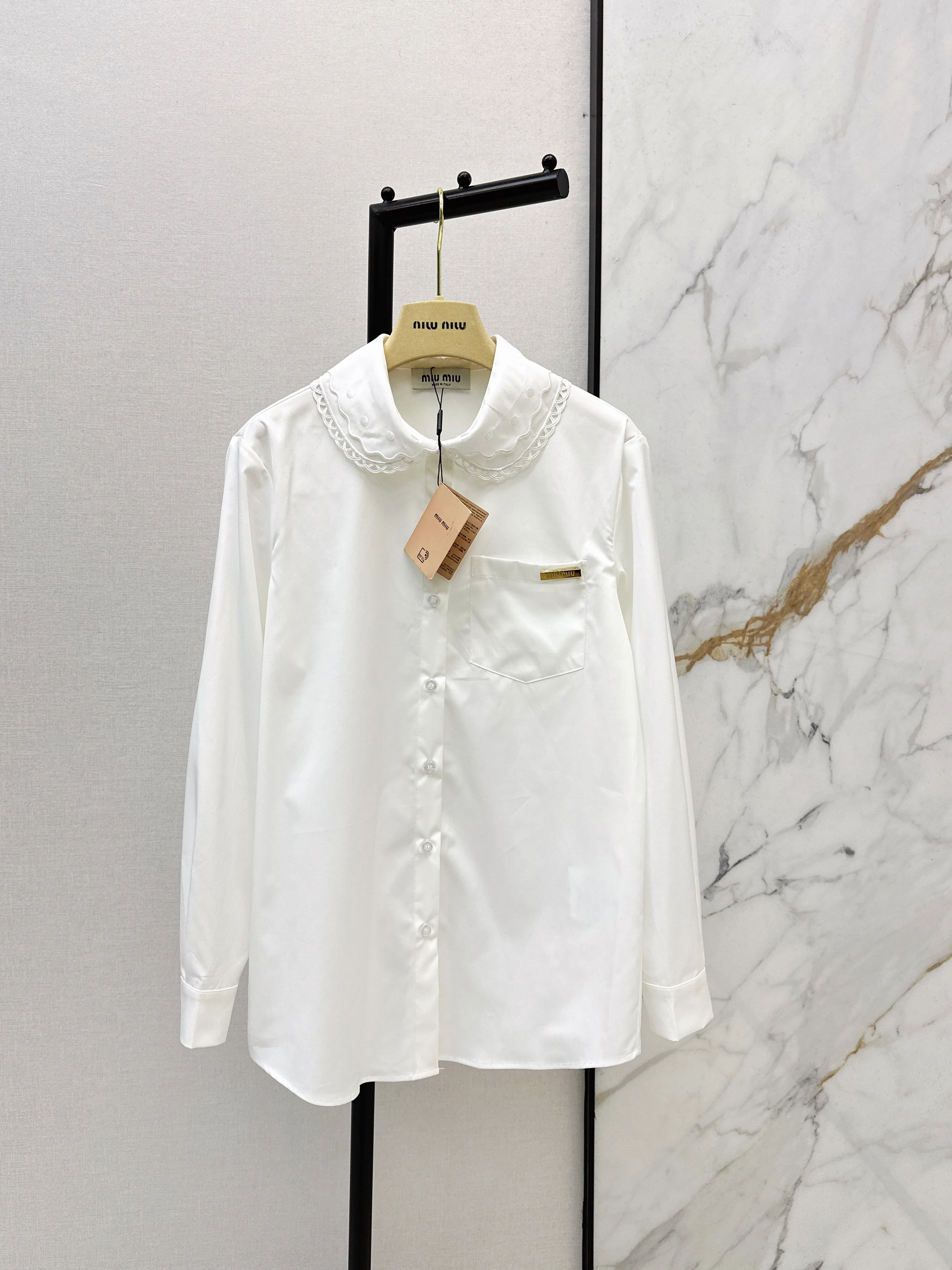 26ss Embroidered Collared Shirt
