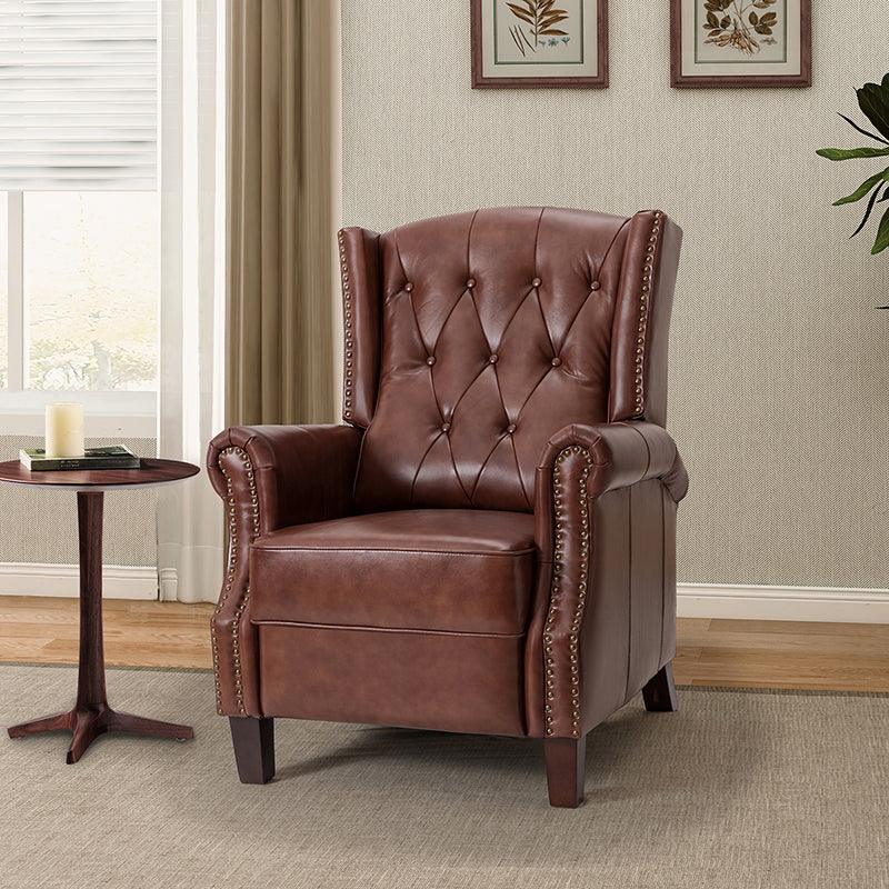 Ryland Genuine Leather Manual Recliner - Amazon