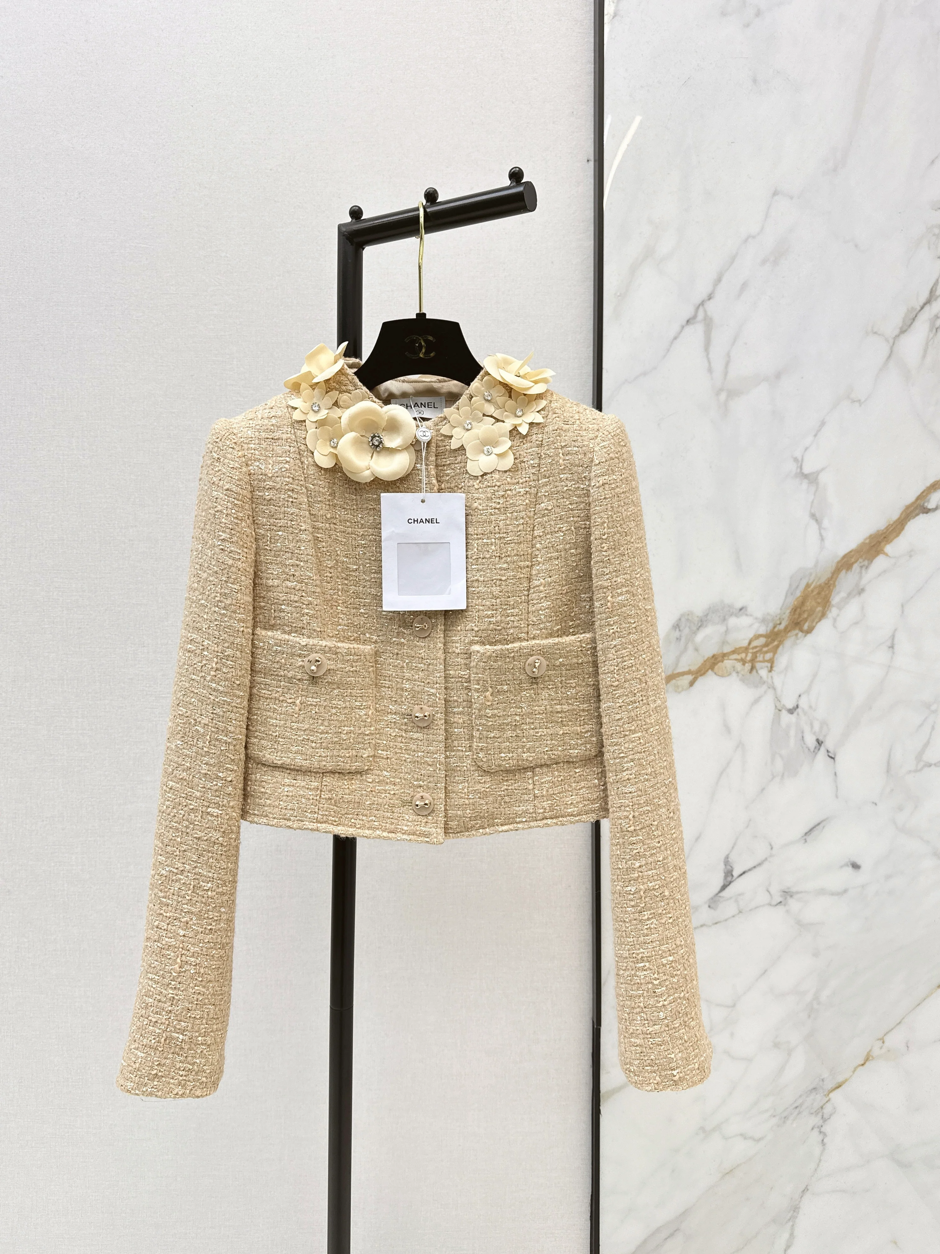 3D Floral Embellished Jacket