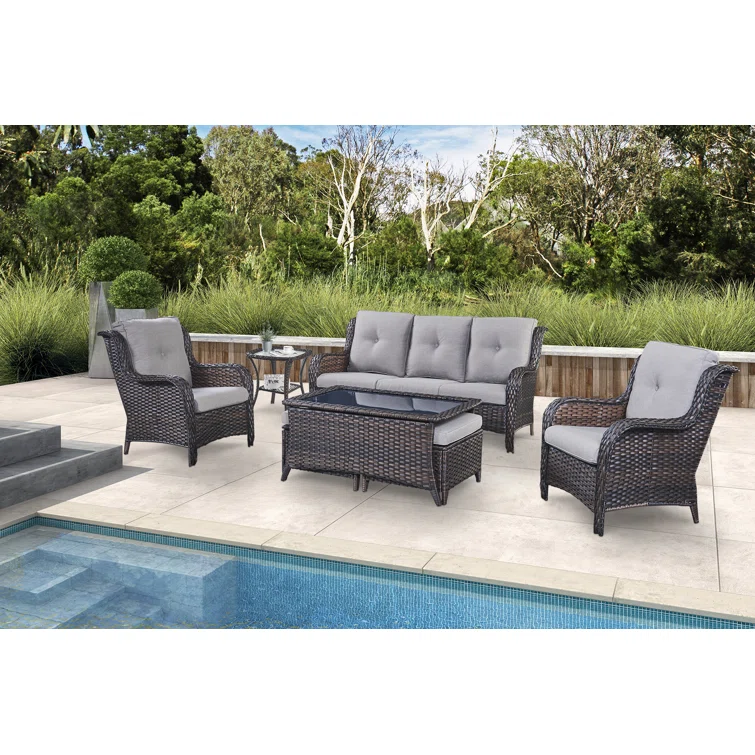 WFSBT 5 - Person Outdoor Seating Group with Cushions - Amazon