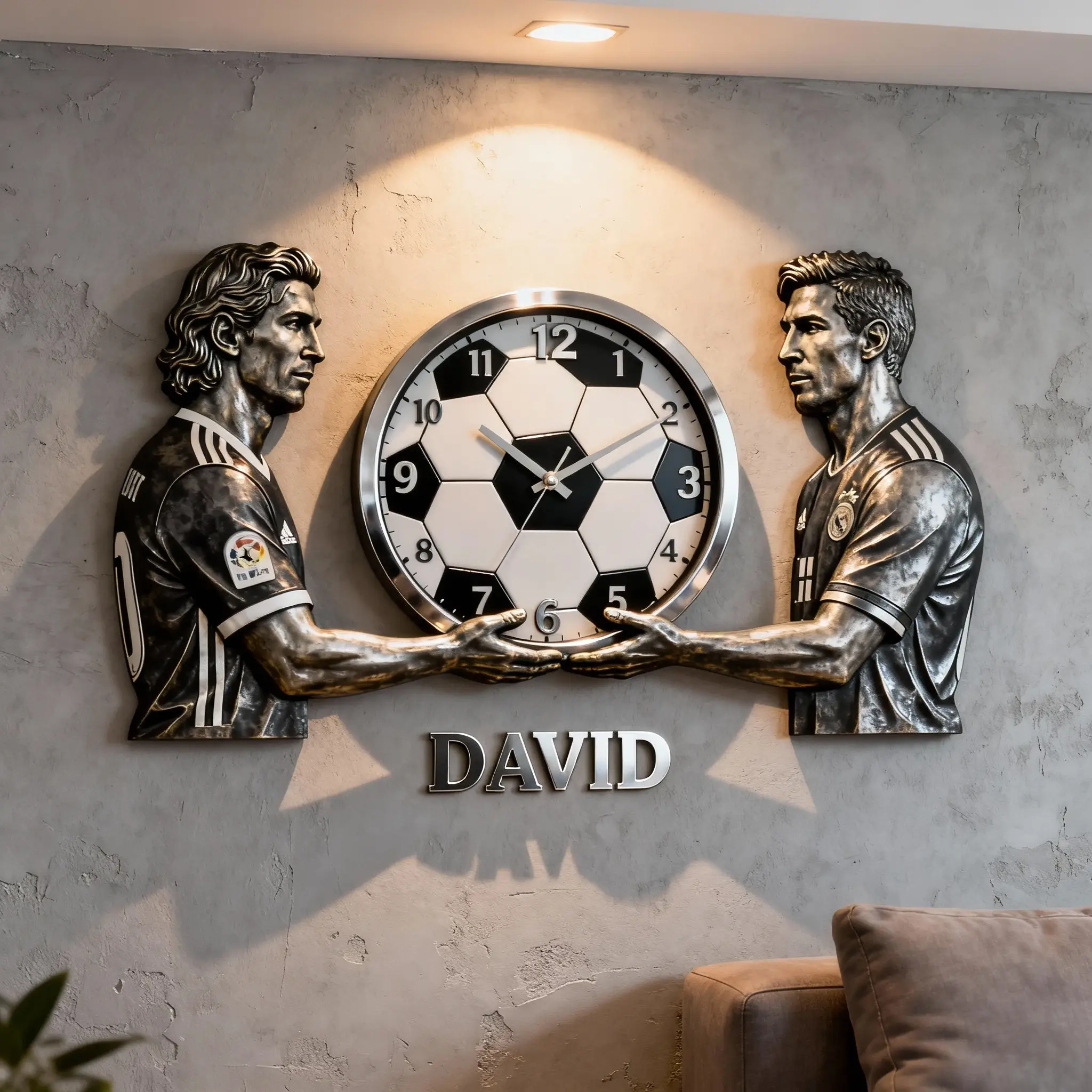 Dual Legends Glory Clock-$35.00-Photo to 3d art