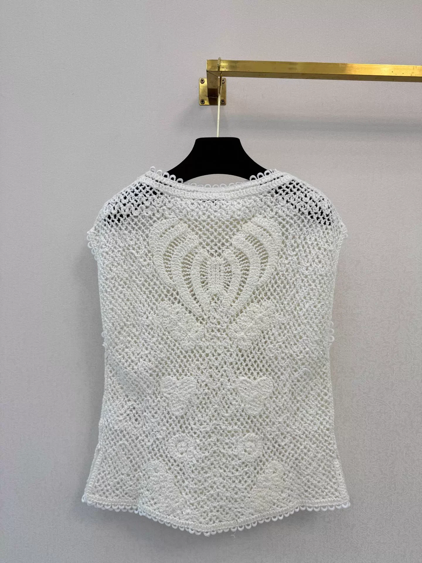Openwork Knit Vest